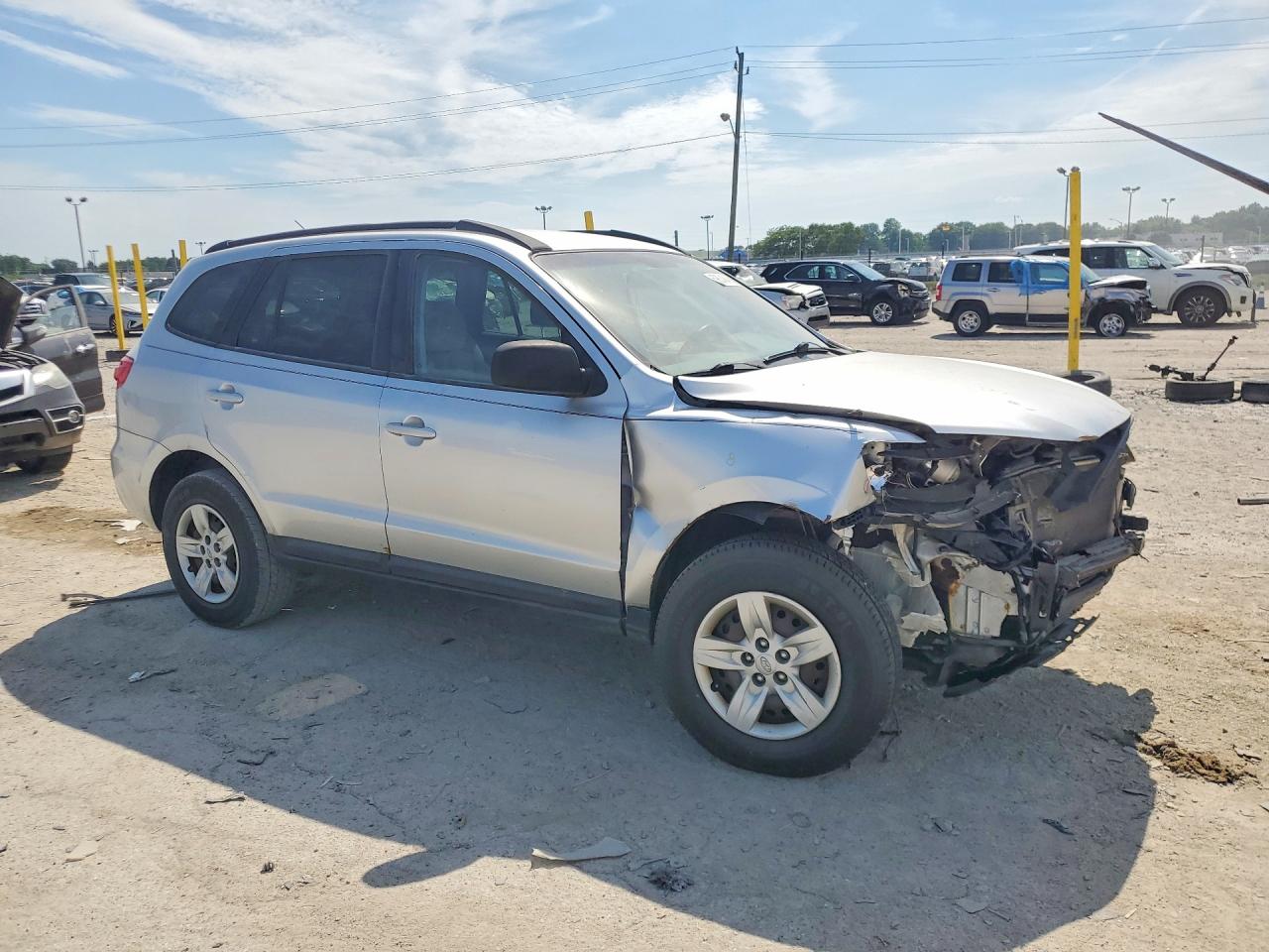 2009 Hyundai Santa Fe Gls Серебряный vin: 5NMSG13D59H239775