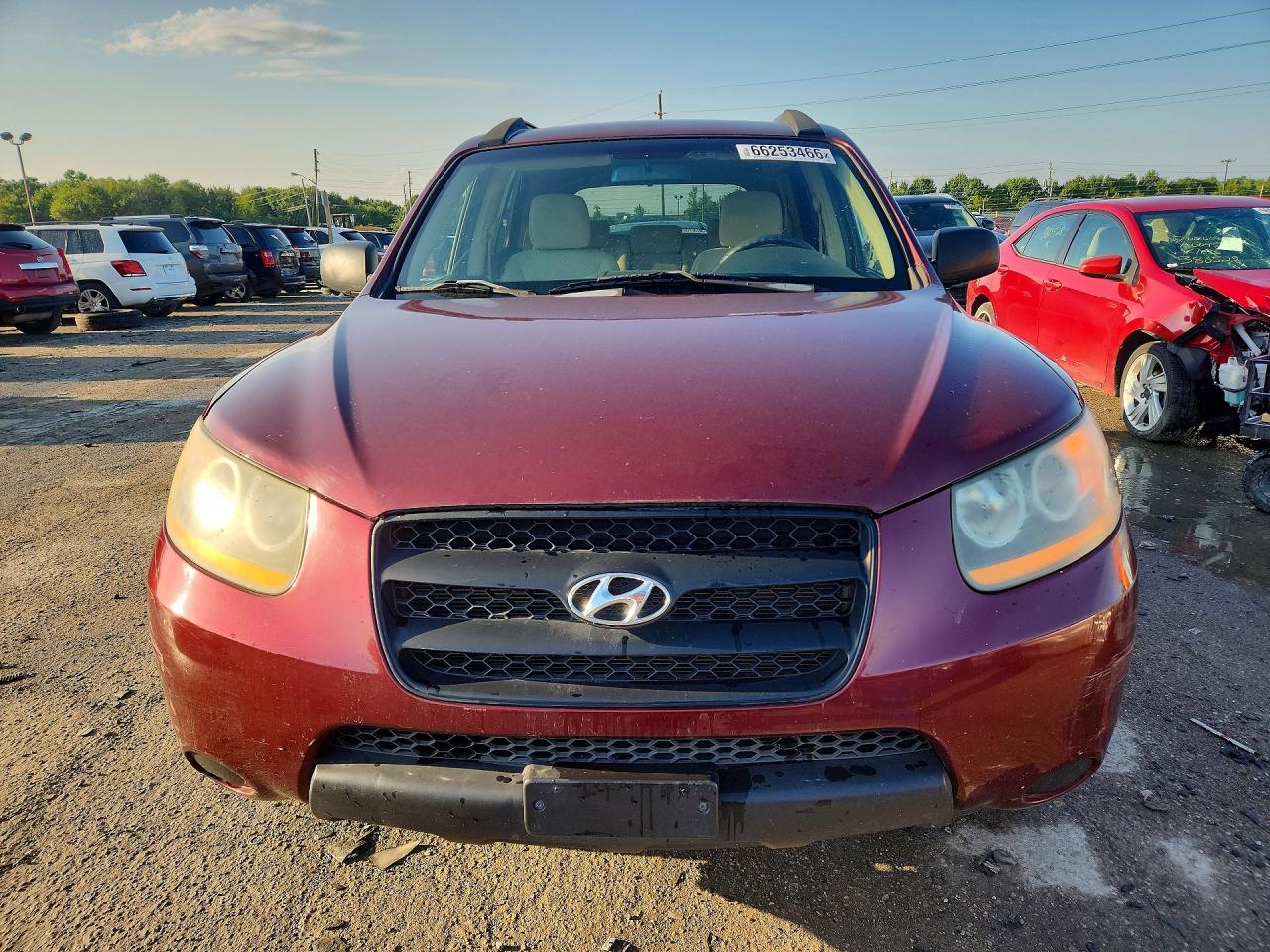 2009 Hyundai Santa Fe Gls Red vin: 5NMSG13D59H247603