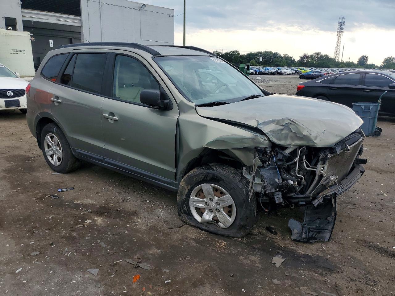 2009 Hyundai Santa Fe Gls Green vin: 5NMSG13D59H248606