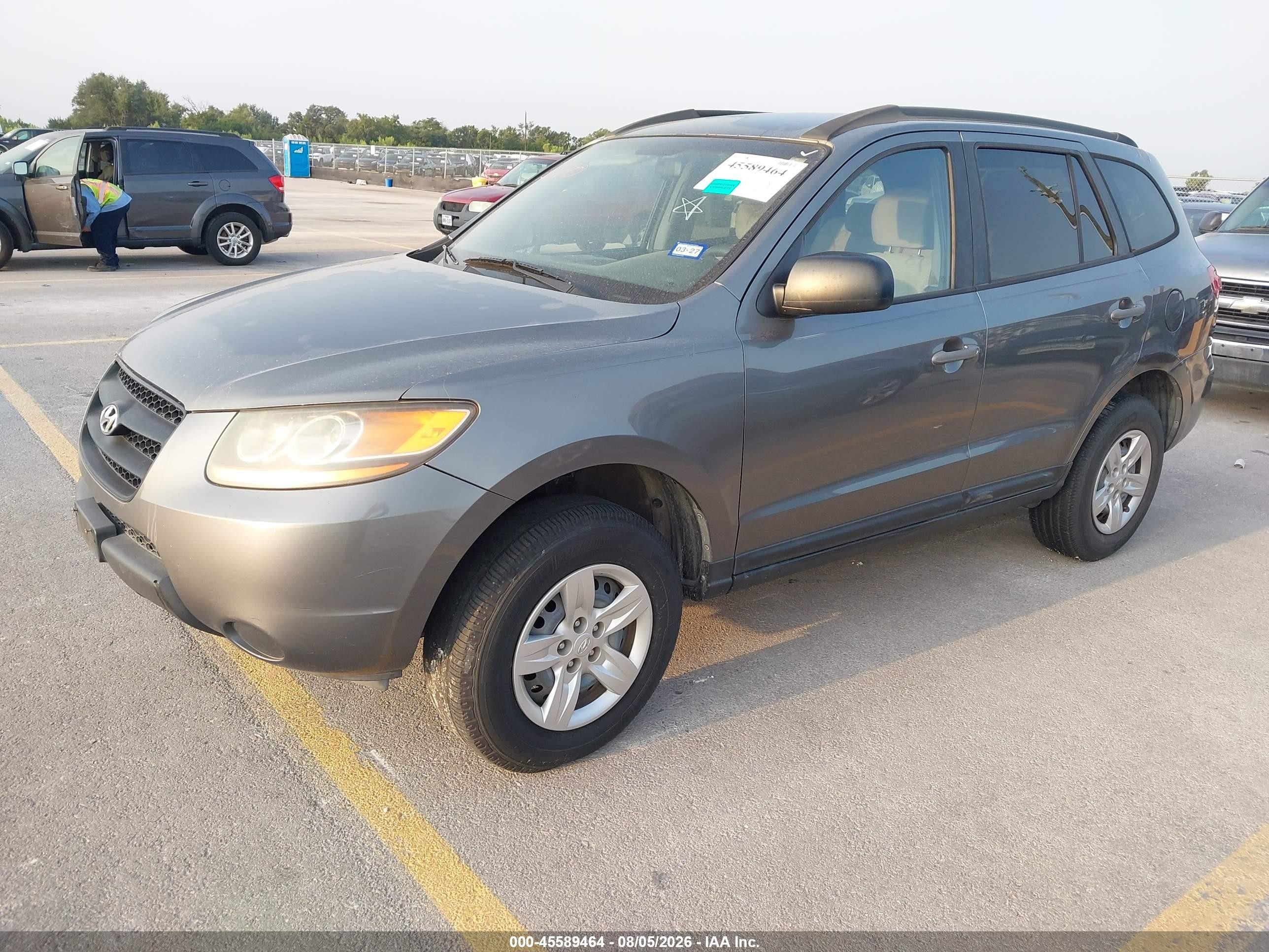2009 Hyundai Santa Fe Gls Gray vin: 5NMSG13D59H264868