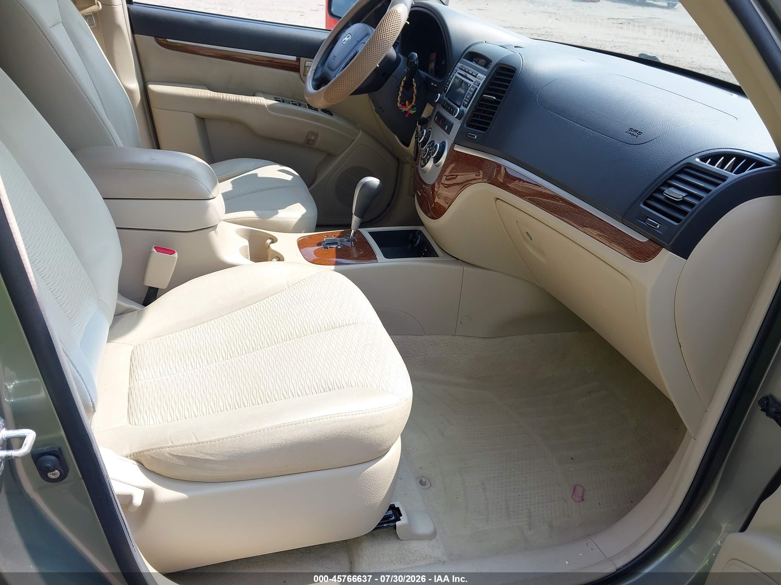 2009 Hyundai Santa Fe Gls Зеленый vin: 5NMSG13D59H274963