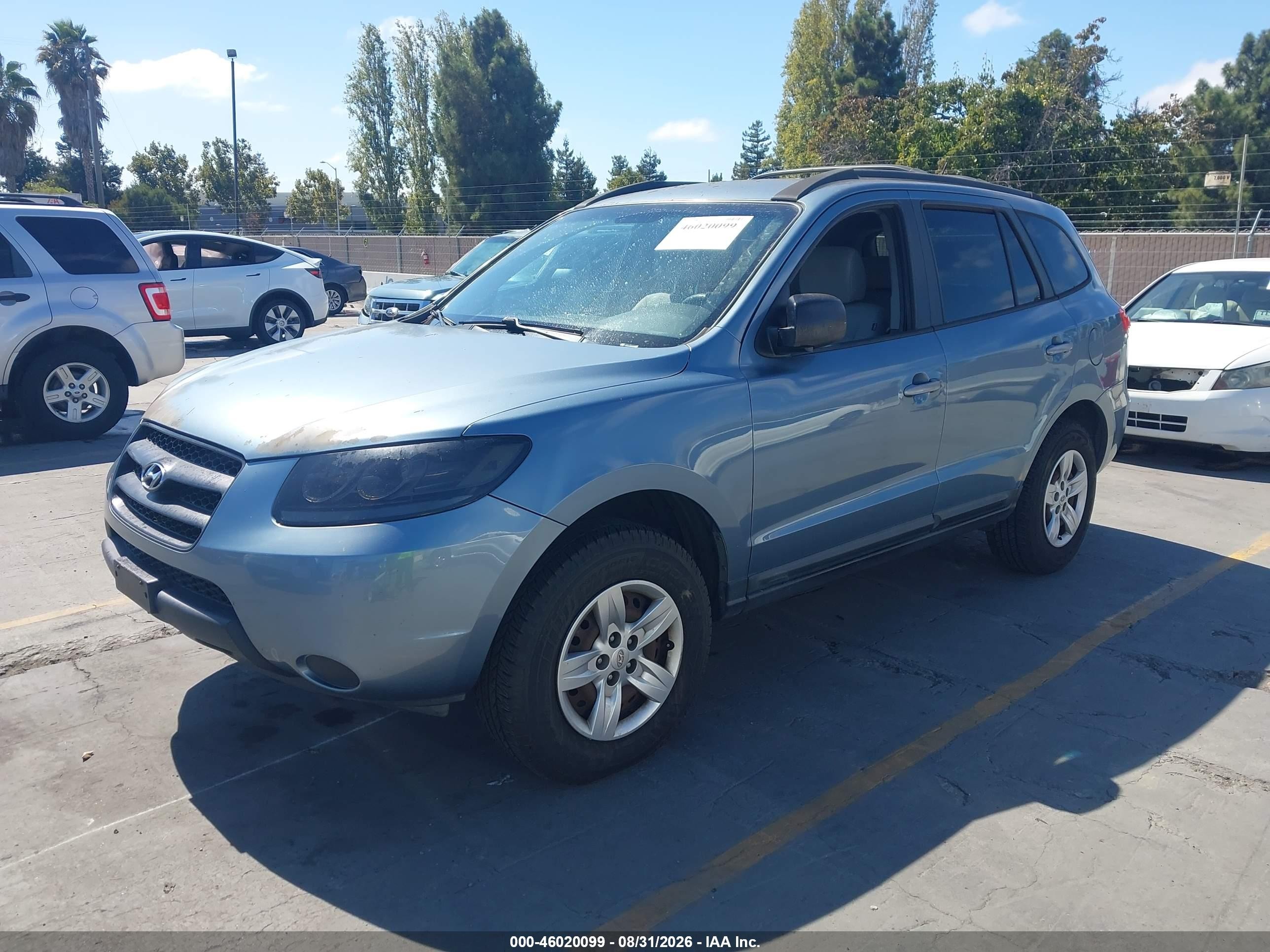 2009 Hyundai Santa Fe Gls Blue vin: 5NMSG13D59H275031