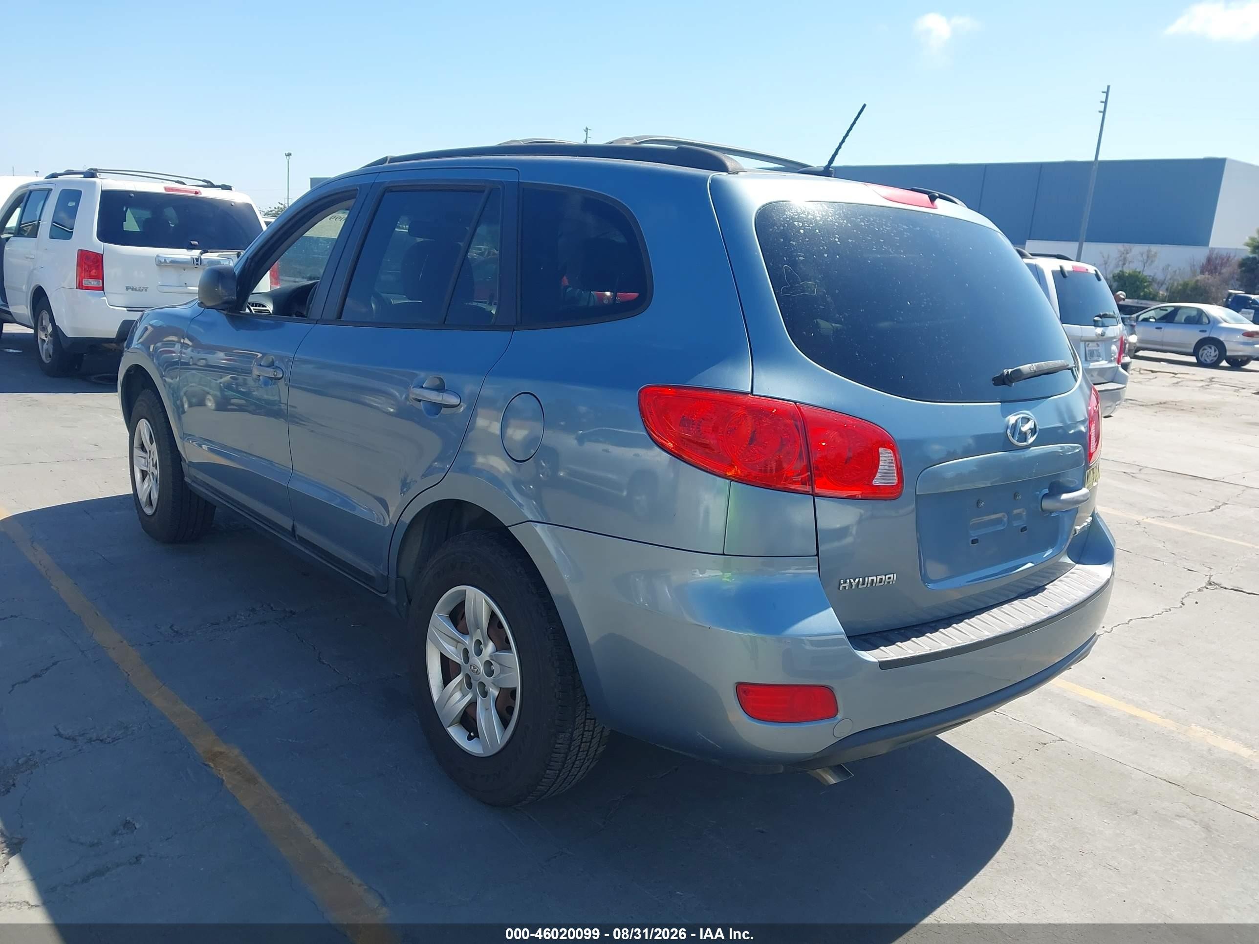 2009 Hyundai Santa Fe Gls Blue vin: 5NMSG13D59H275031