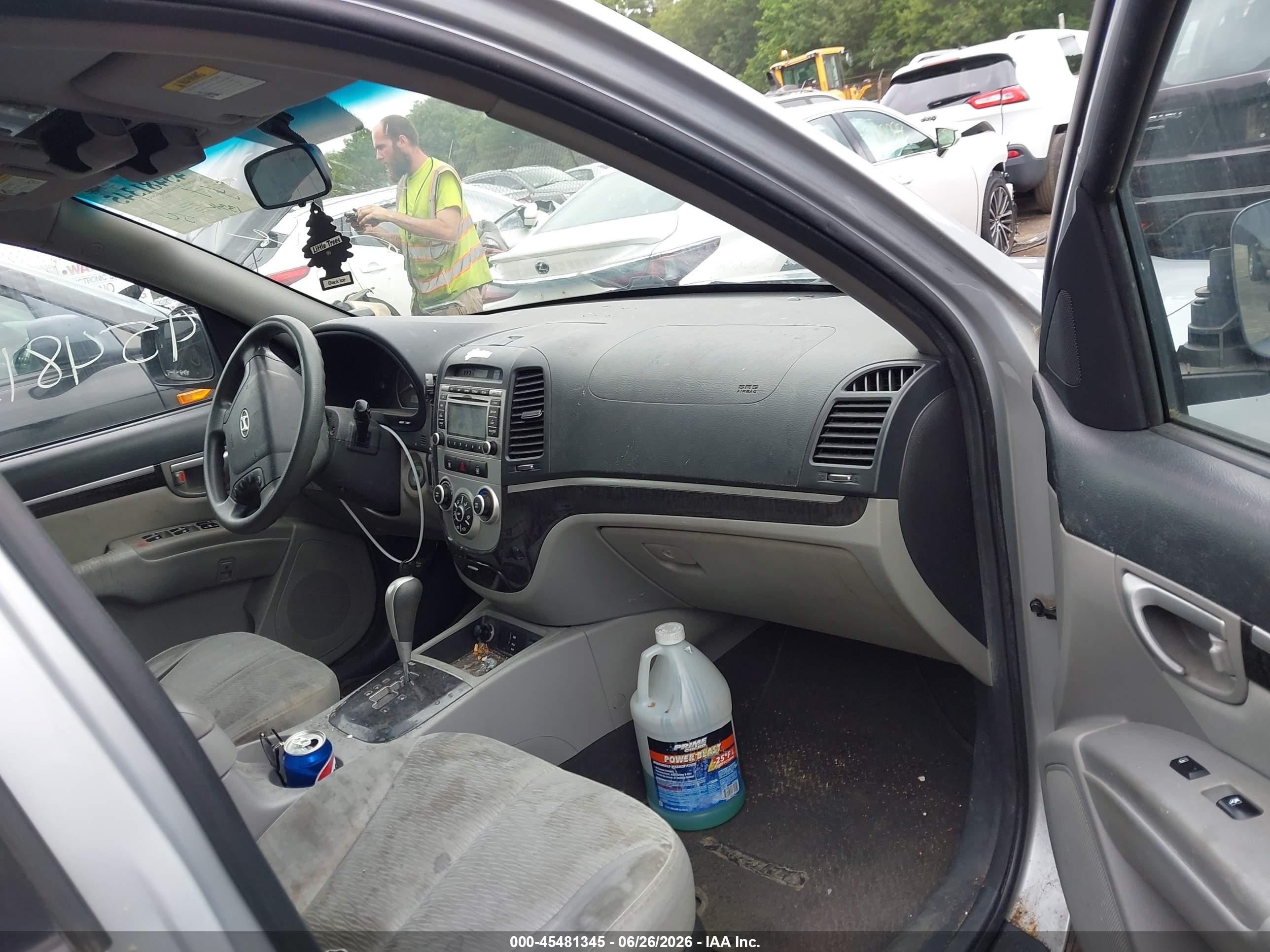 2009 Hyundai Santa Fe Gls Silver vin: 5NMSG13D59H300509