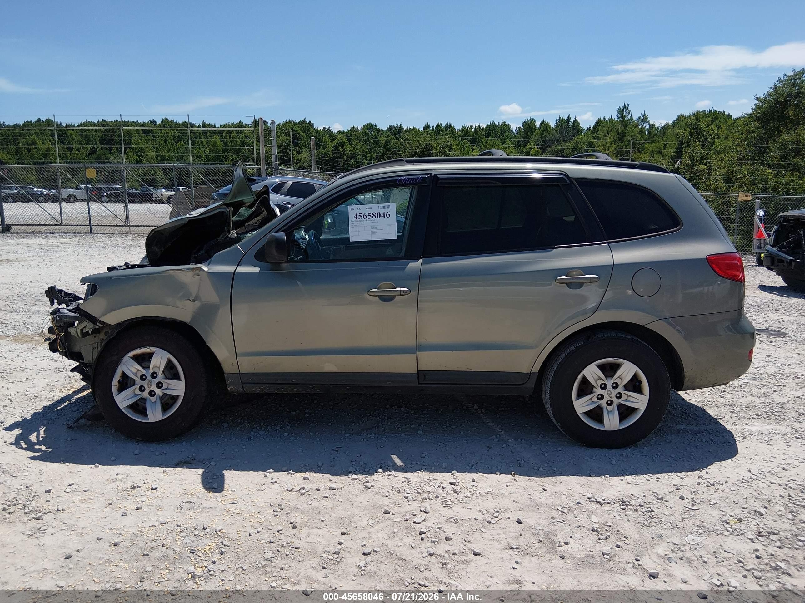 2009 Hyundai Santa Fe Gls Tan vin: 5NMSG13D59H307413