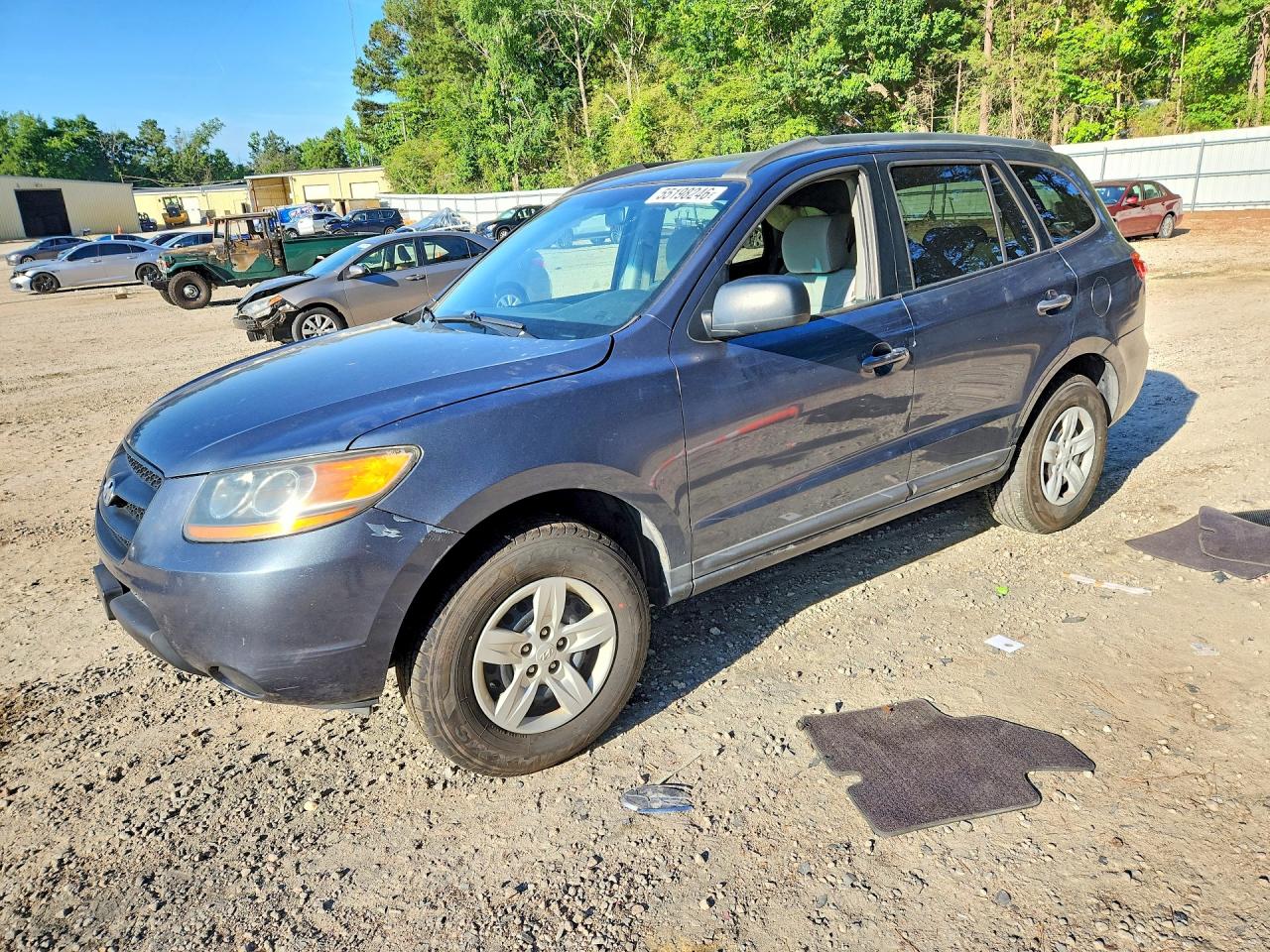 2009 Hyundai Santa Fe Gls Gray vin: 5NMSG13D59H318976