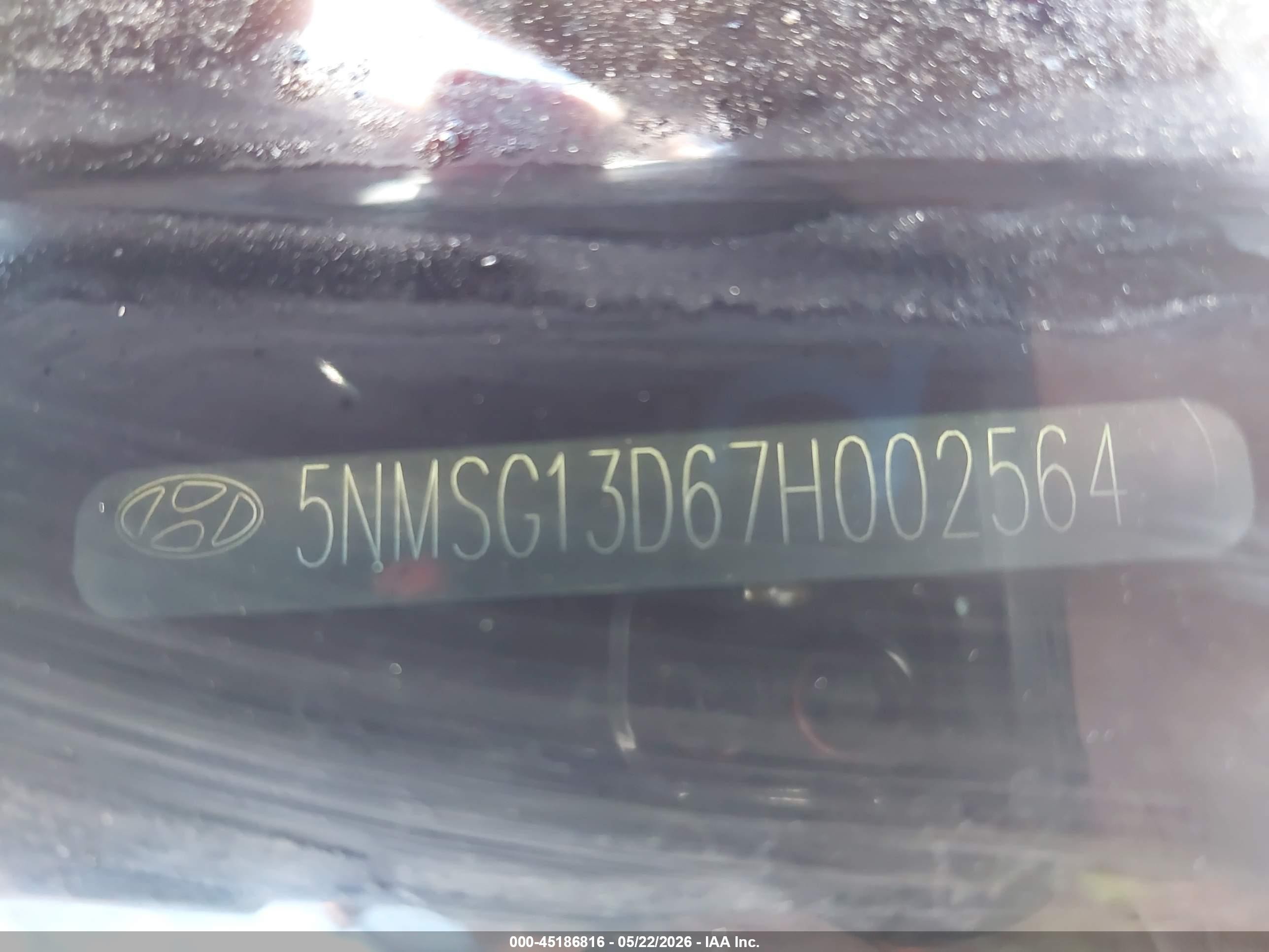2007 Hyundai Santa Fe Gls Серебряный vin: 5NMSG13D67H002564