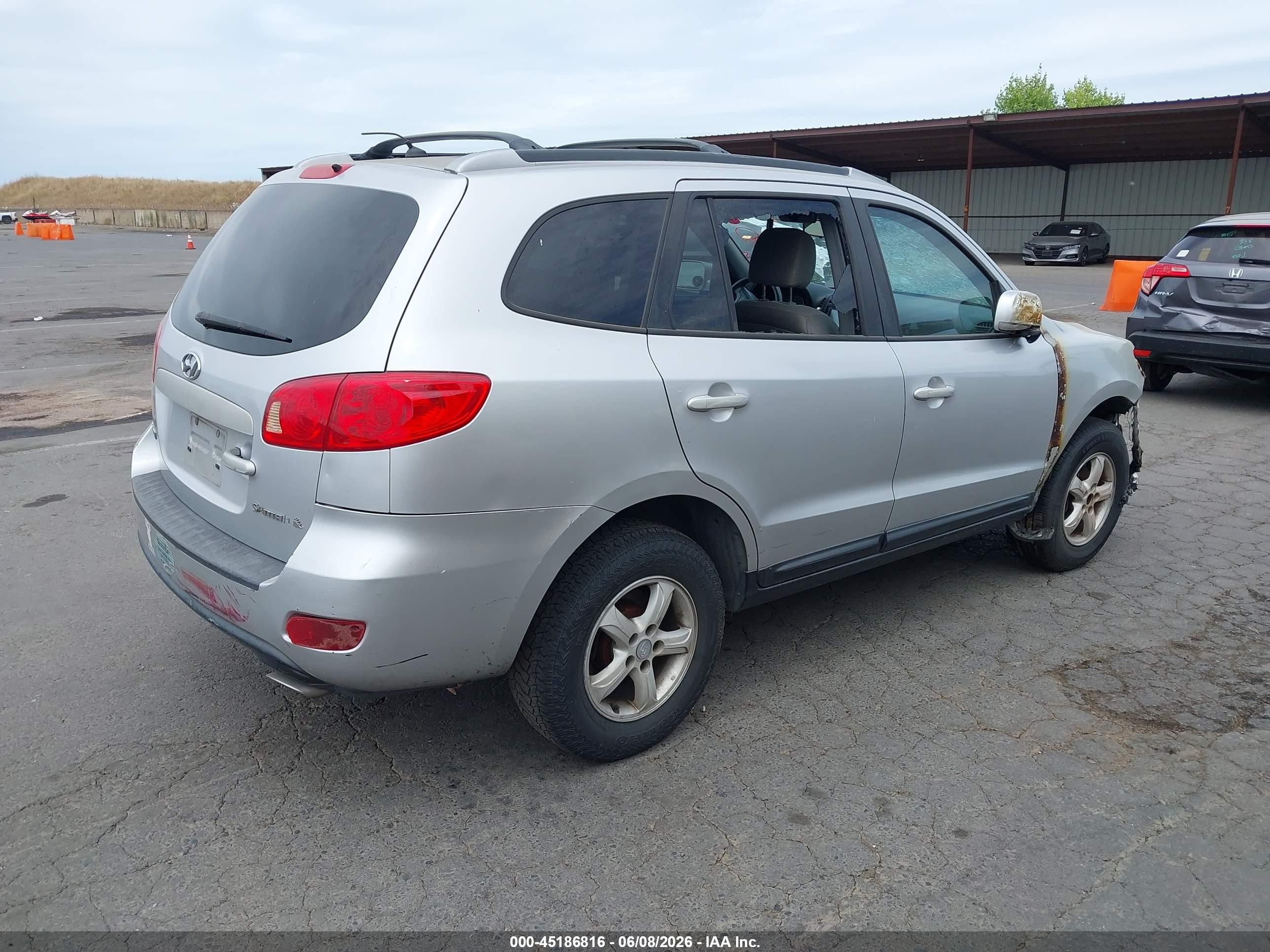 2007 Hyundai Santa Fe Gls Серебряный vin: 5NMSG13D67H002564