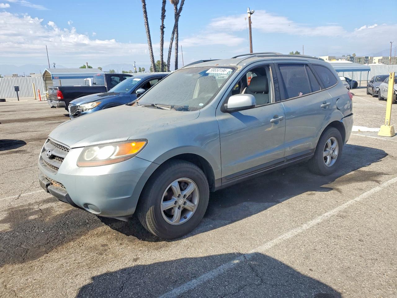 2007 Hyundai Santa Fe Gls Gray vin: 5NMSG13D67H054986