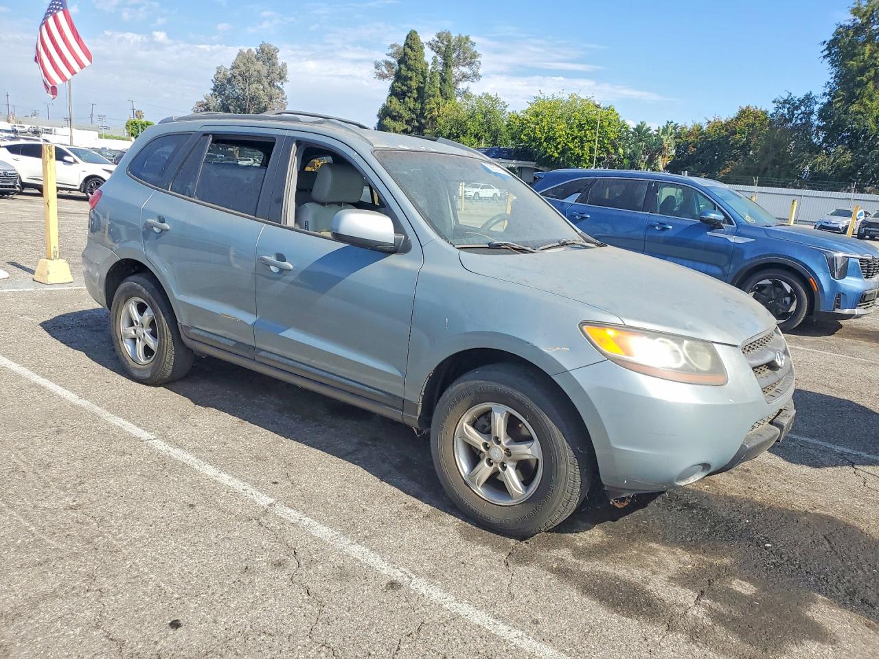 2007 Hyundai Santa Fe Gls Gray vin: 5NMSG13D67H054986