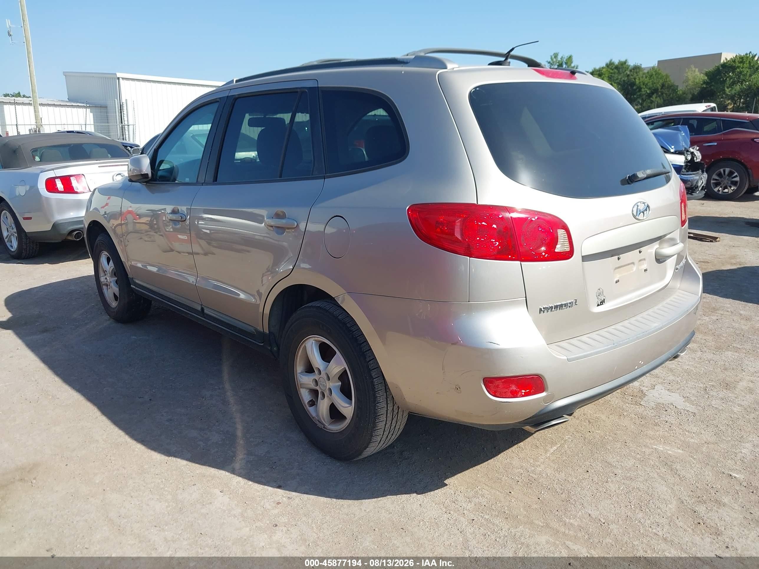 2007 Hyundai Santa Fe Gls Beige vin: 5NMSG13D67H060965