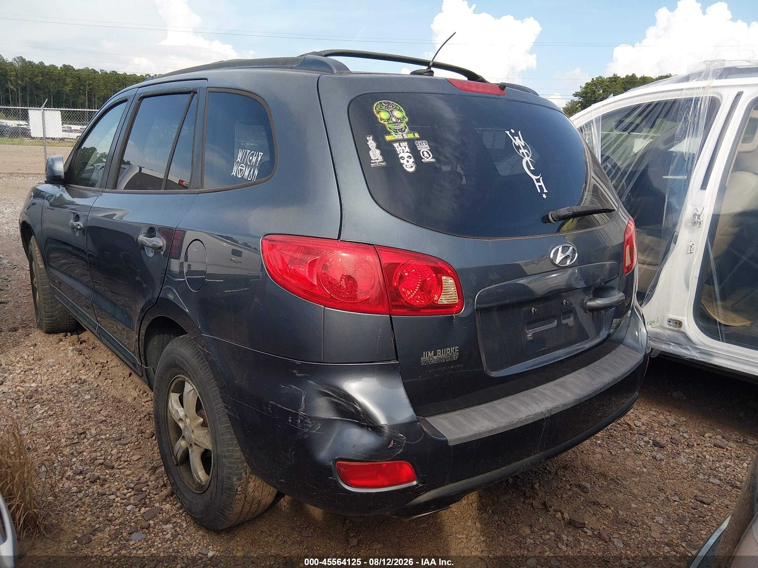 2007 Hyundai Santa Fe Gls Blue vin: 5NMSG13D67H064028