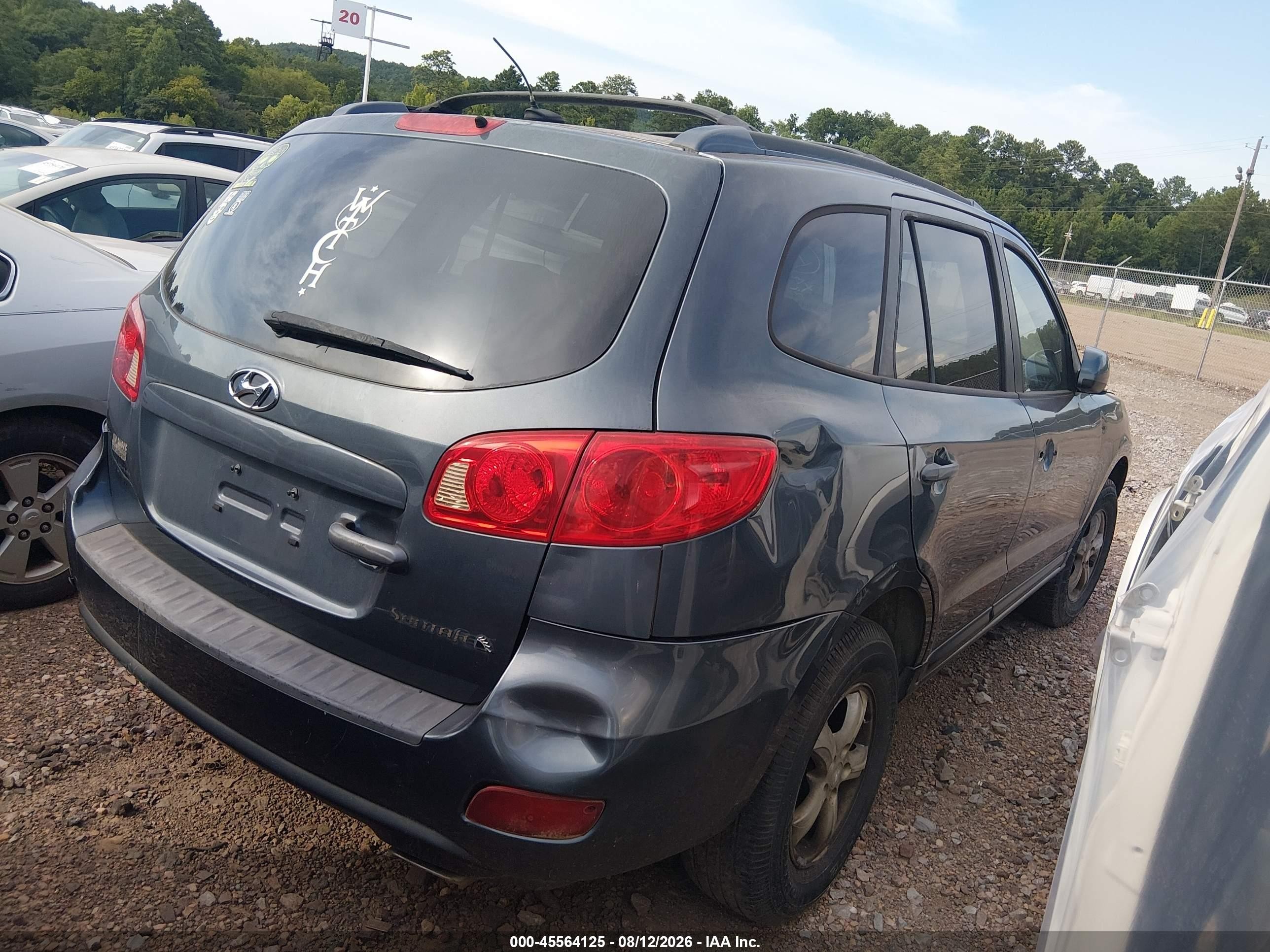 2007 Hyundai Santa Fe Gls Blue vin: 5NMSG13D67H064028