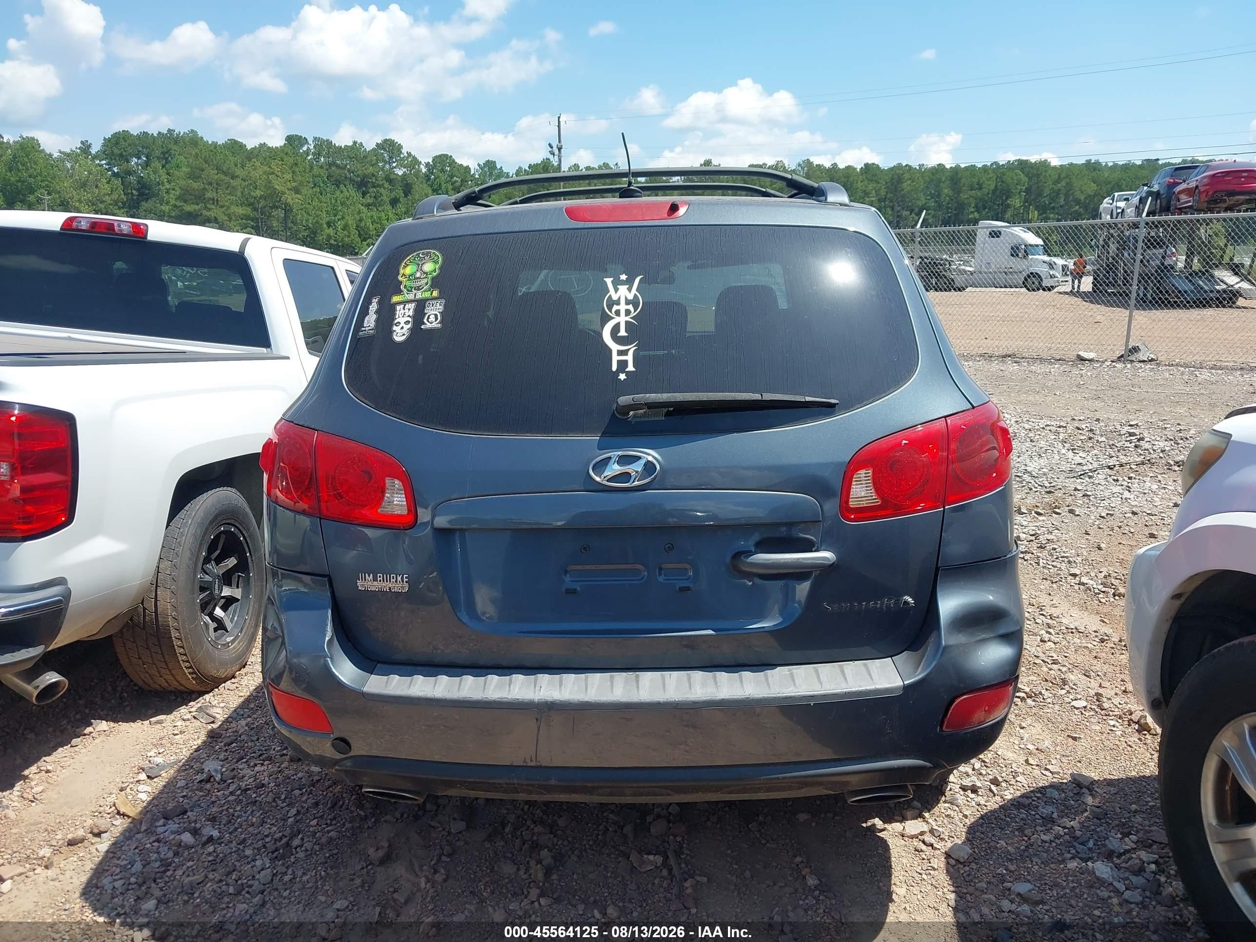 2007 Hyundai Santa Fe Gls Blue vin: 5NMSG13D67H064028