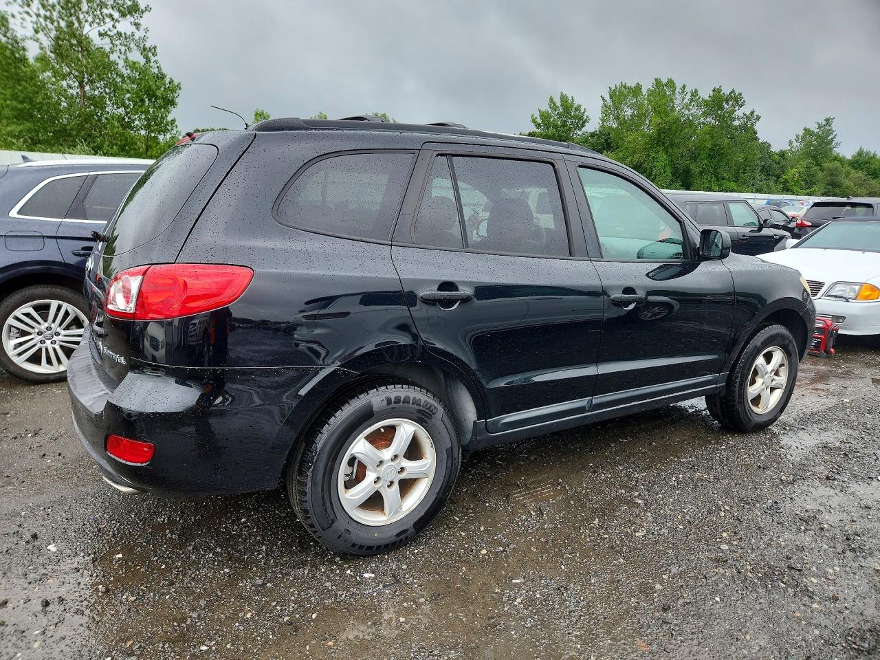2007 Hyundai Santa Fe Gls Black vin: 5NMSG13D67H084036