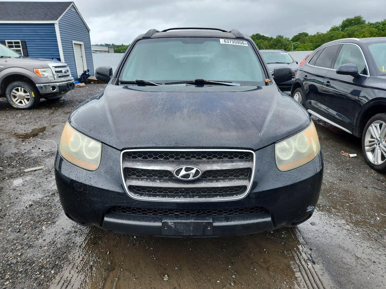 2007 Hyundai Santa Fe Gls Black vin: 5NMSG13D67H084036