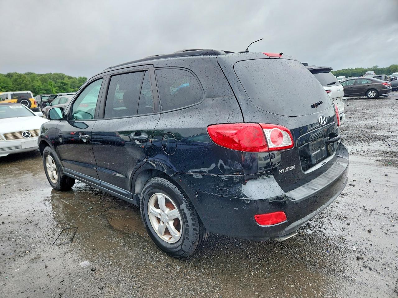 2007 Hyundai Santa Fe Gls Black vin: 5NMSG13D67H084036
