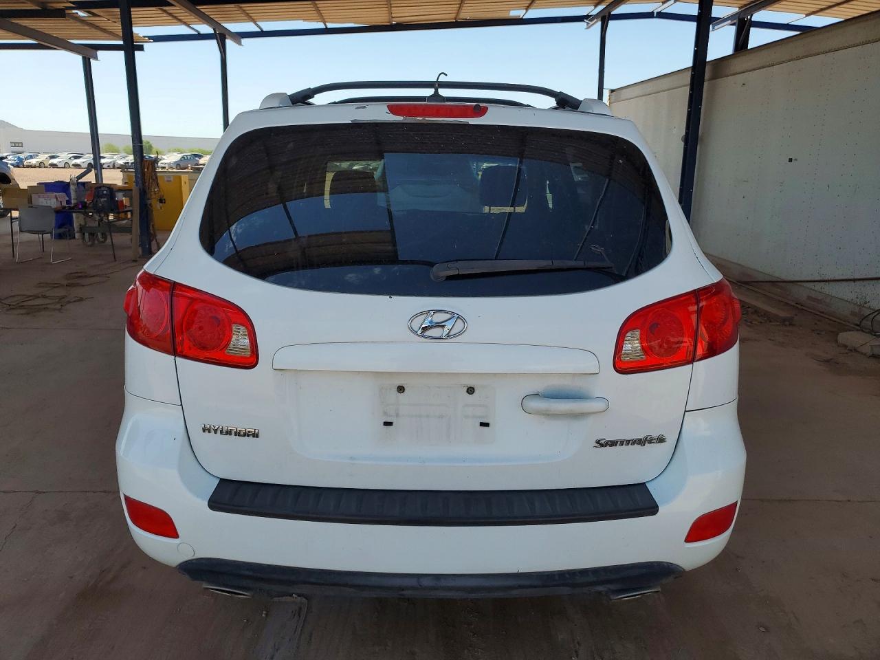 2007 Hyundai Santa Fe Gls White vin: 5NMSG13D67H093173