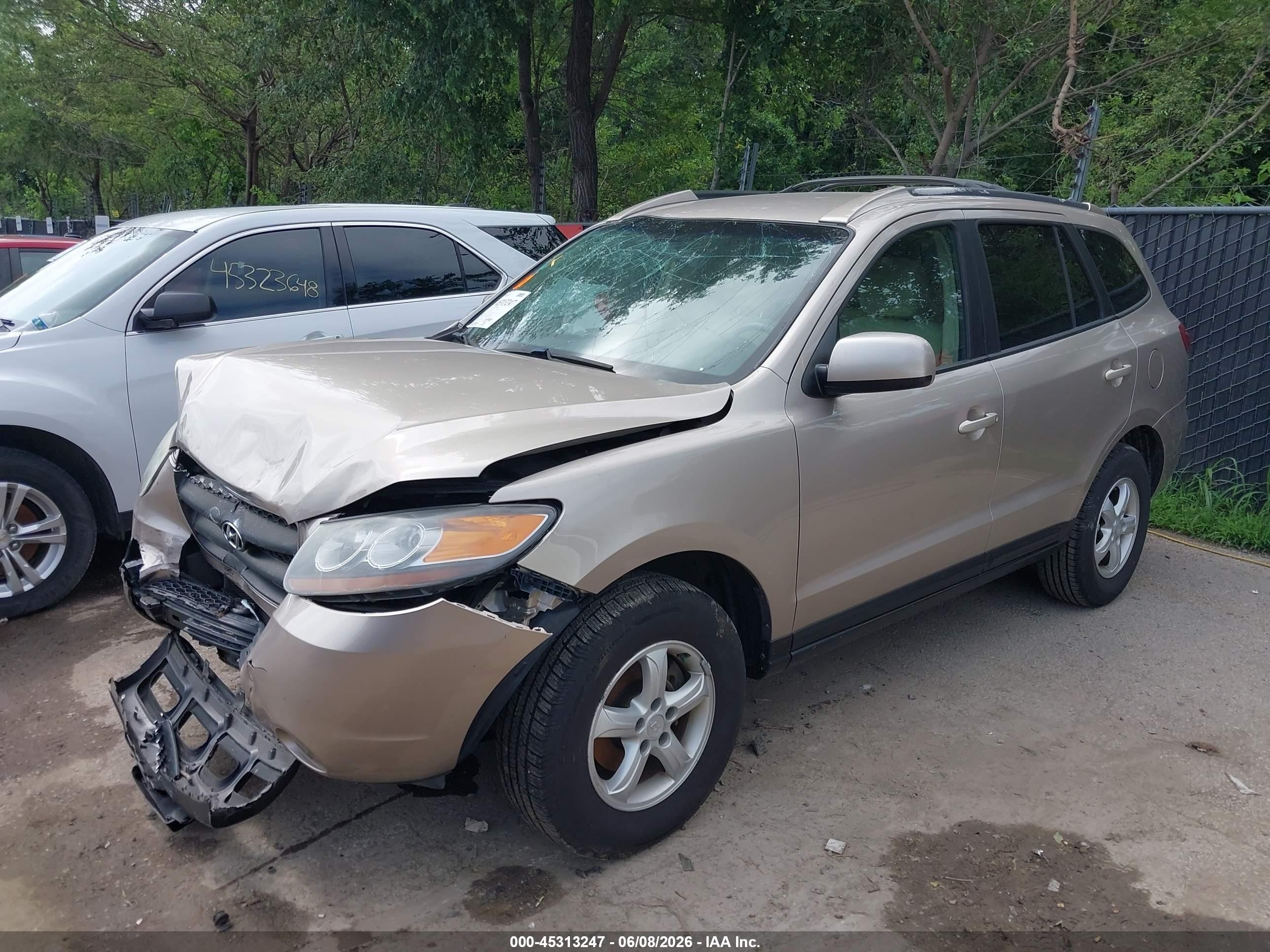 2007 Hyundai Santa Fe Gls Gold vin: 5NMSG13D67H110988