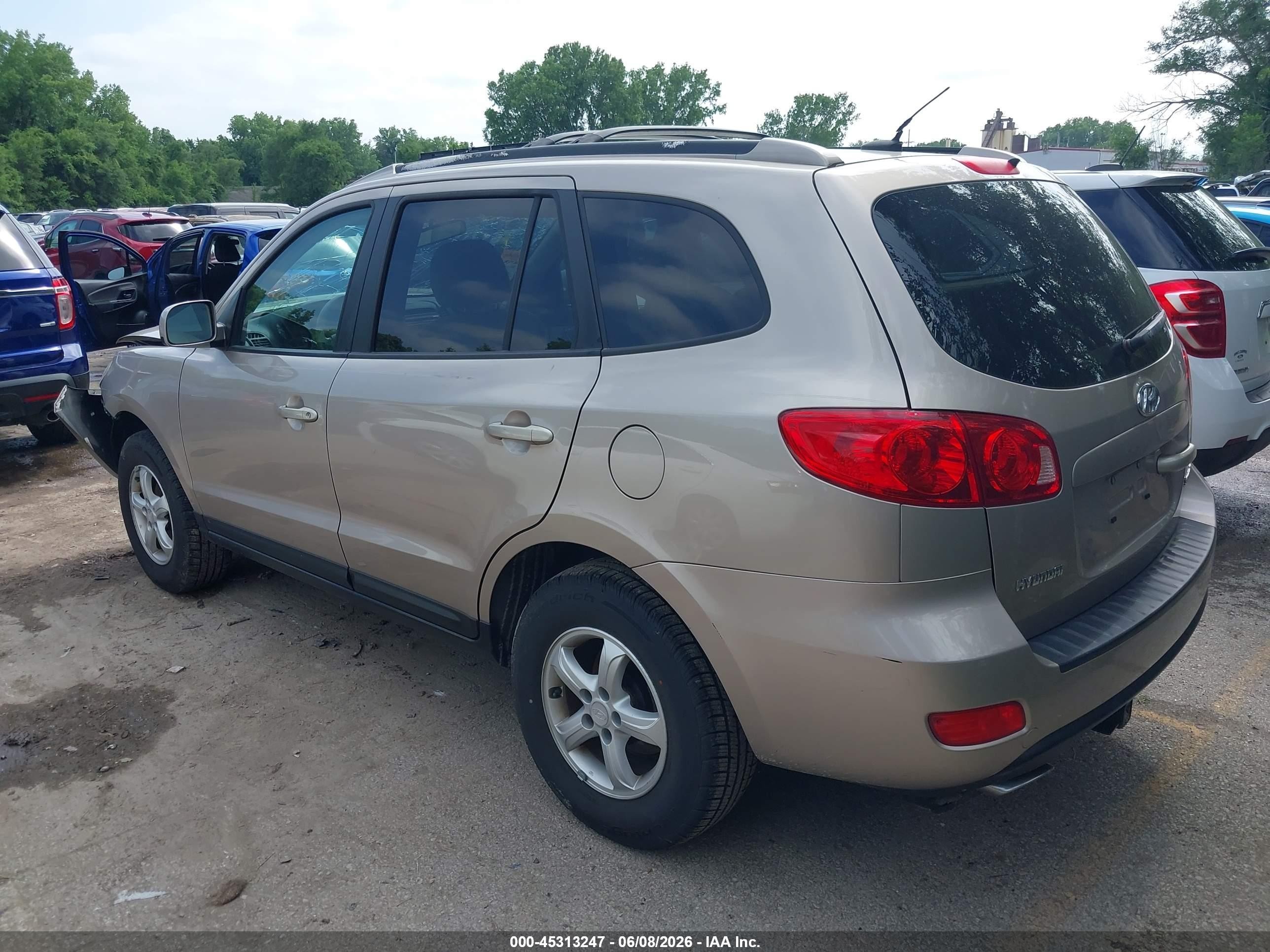 2007 Hyundai Santa Fe Gls Gold vin: 5NMSG13D67H110988