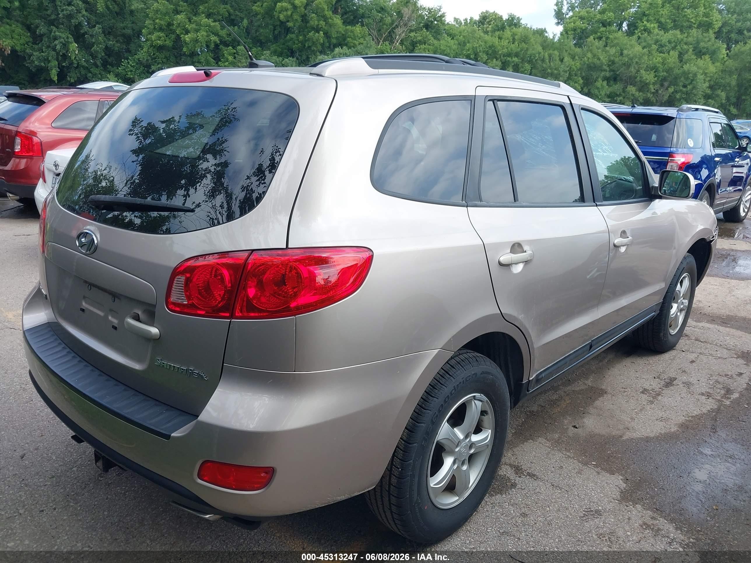 2007 Hyundai Santa Fe Gls Gold vin: 5NMSG13D67H110988