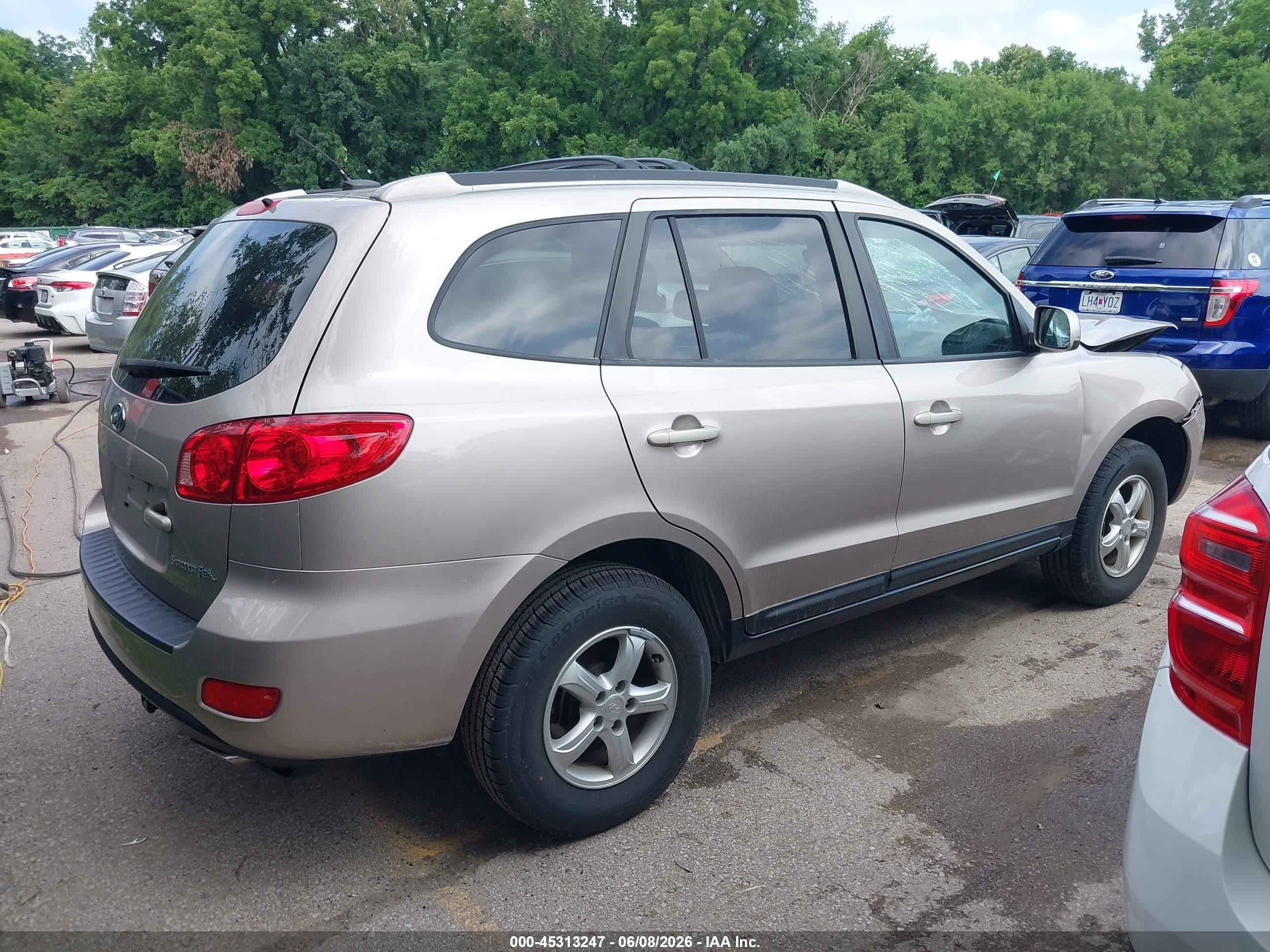 2007 Hyundai Santa Fe Gls Gold vin: 5NMSG13D67H110988