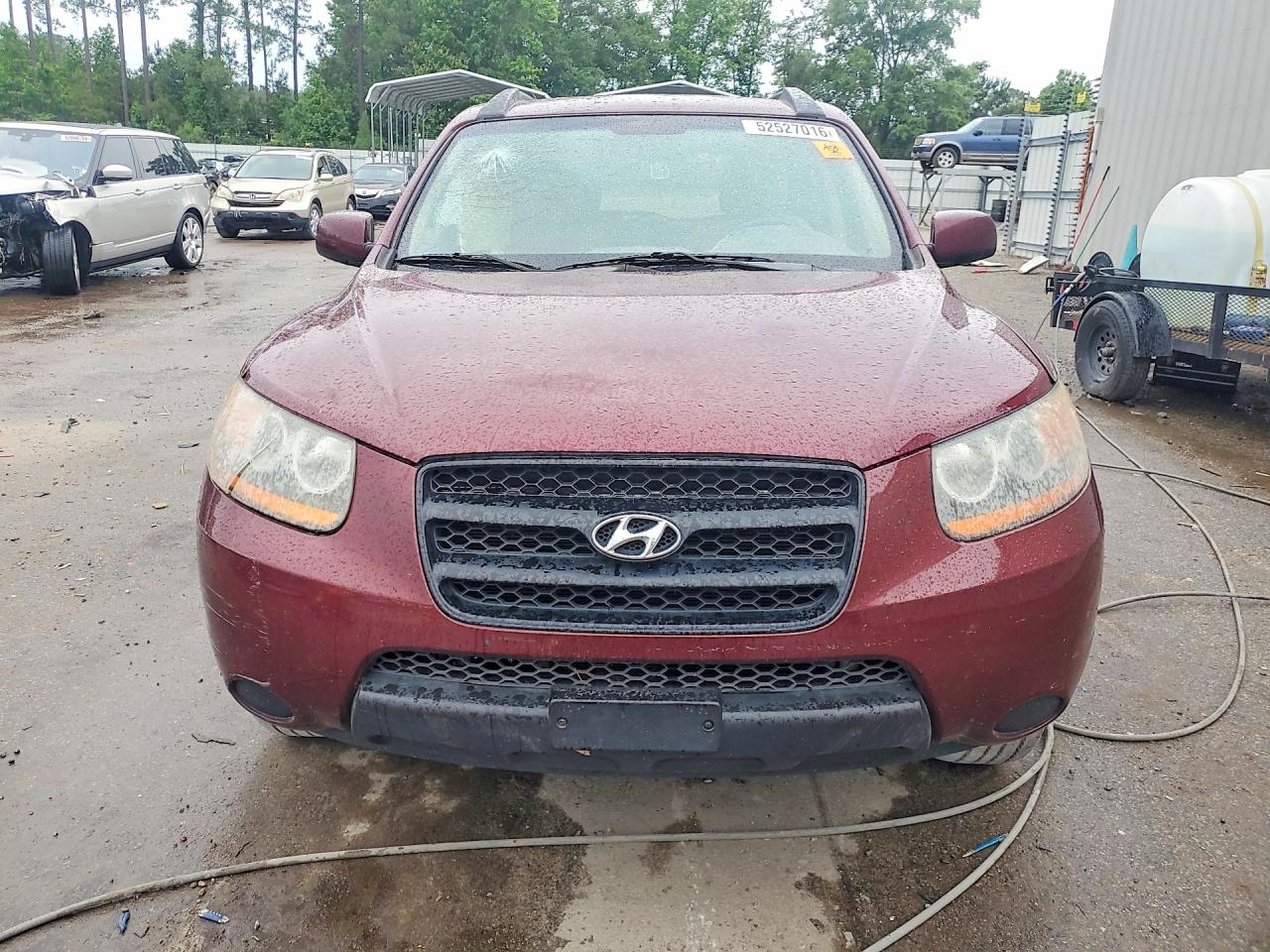 2008 Hyundai Santa Fe Gls Burgundy vin: 5NMSG13D68H186003