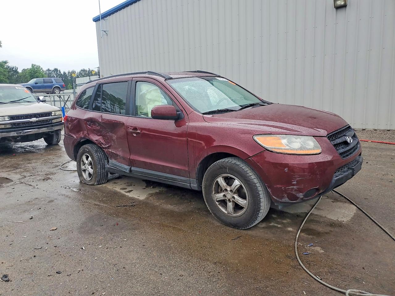 2008 Hyundai Santa Fe Gls Burgundy vin: 5NMSG13D68H186003
