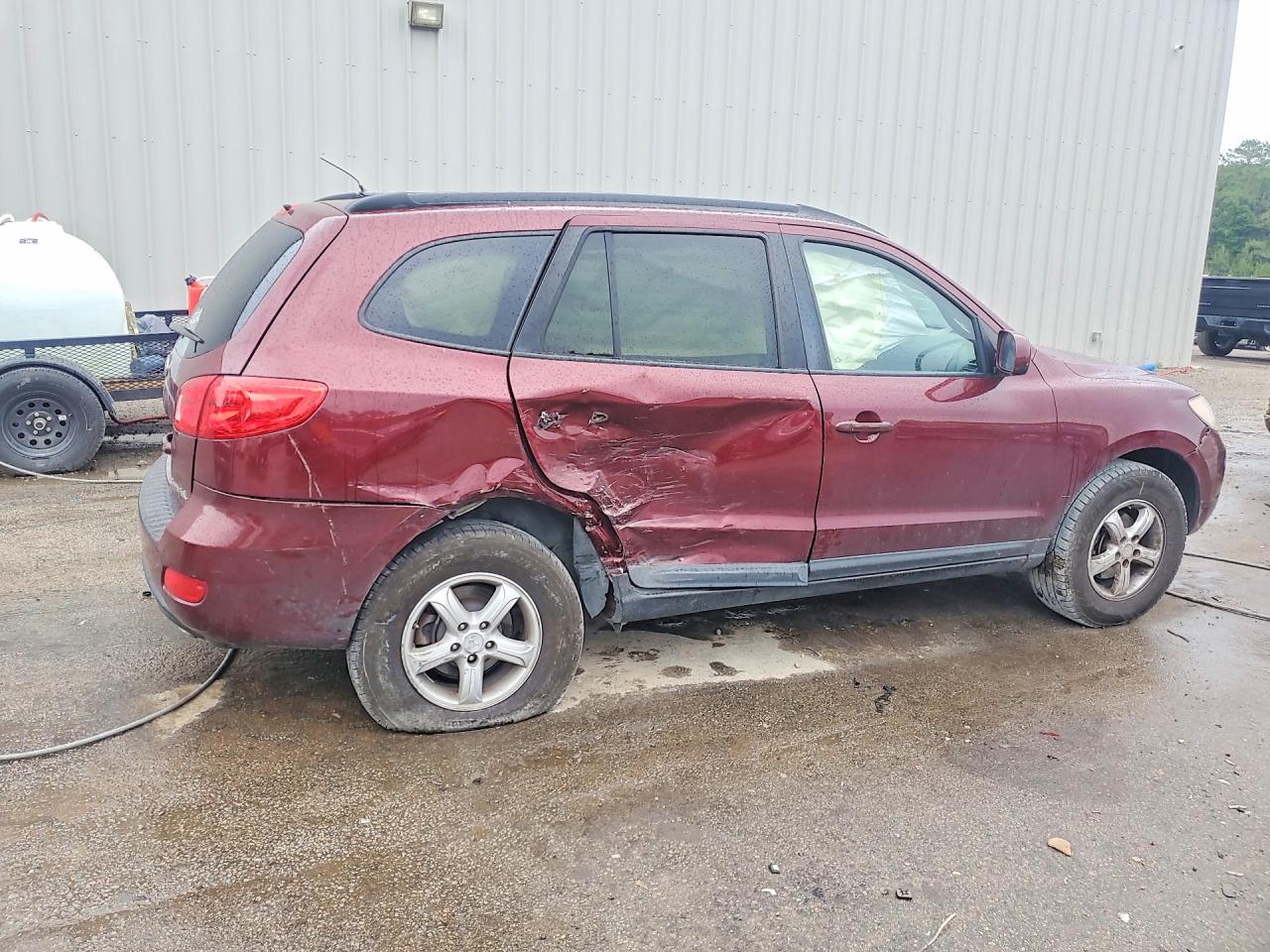 2008 Hyundai Santa Fe Gls Burgundy vin: 5NMSG13D68H186003