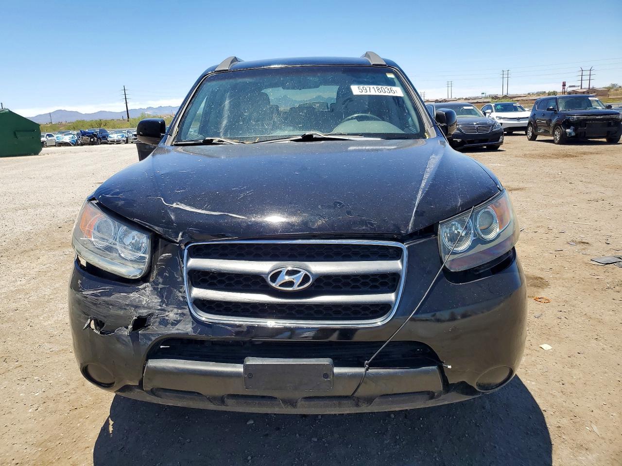 2008 Hyundai Santa Fe Gls Black vin: 5NMSG13D68H196370