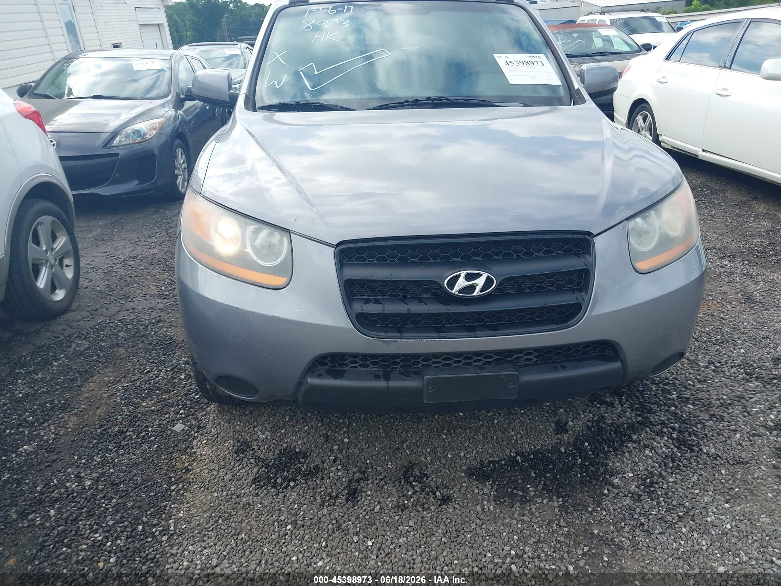 2008 Hyundai Santa Fe Gls Gray vin: 5NMSG13D68H196837