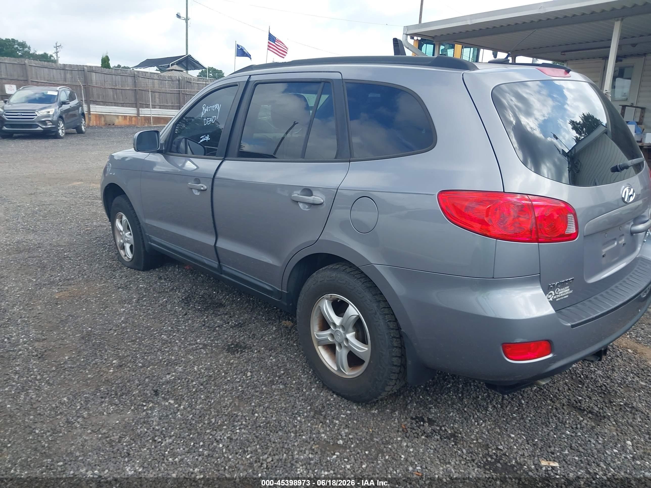 2008 Hyundai Santa Fe Gls Gray vin: 5NMSG13D68H196837