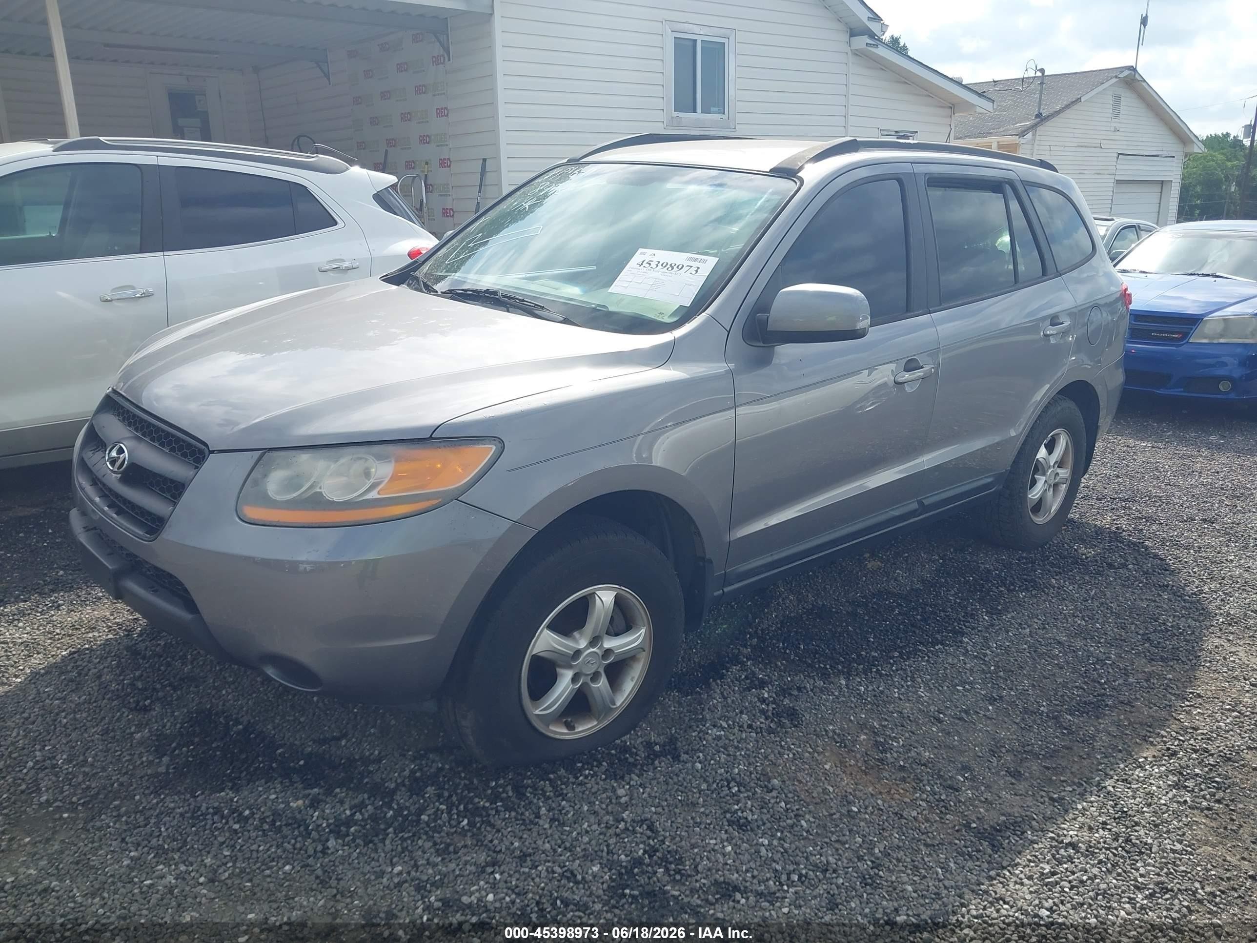 2008 Hyundai Santa Fe Gls Gray vin: 5NMSG13D68H196837