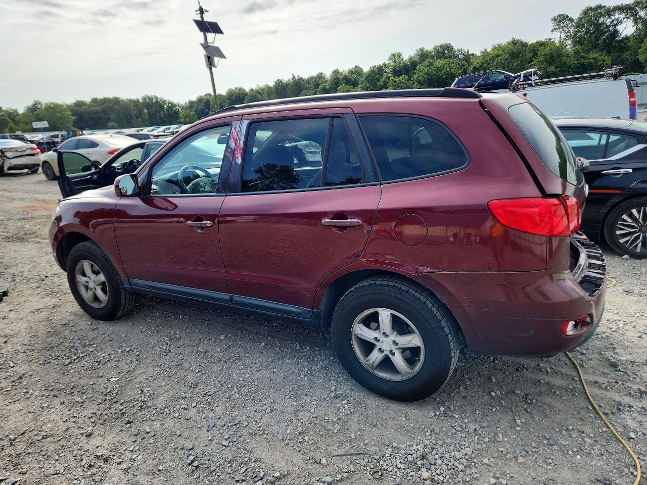 2008 Hyundai Santa Fe Gls Maroon vin: 5NMSG13D68H209926