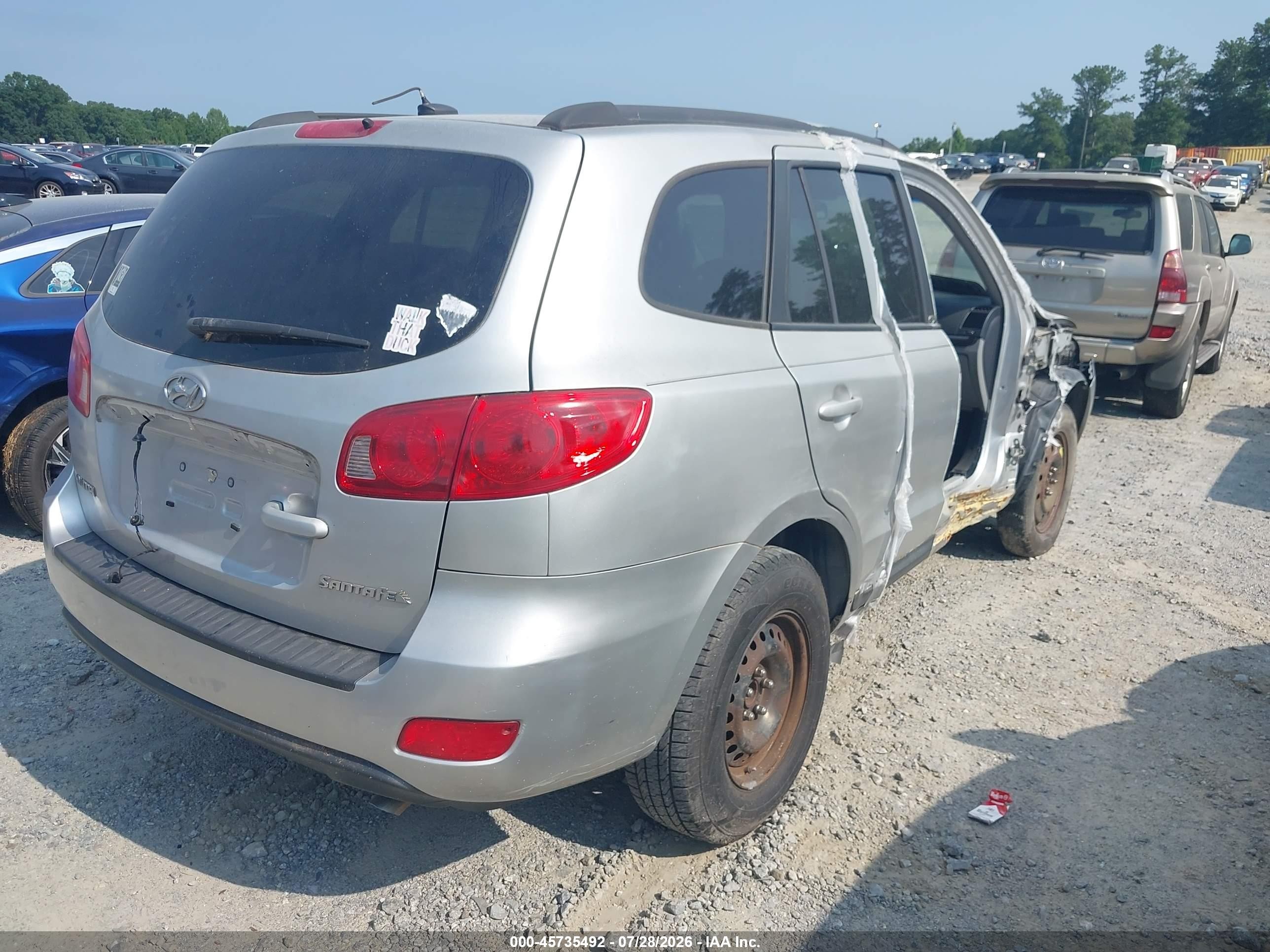 2009 Hyundai Santa Fe Gls Серебряный vin: 5NMSG13D69H234455