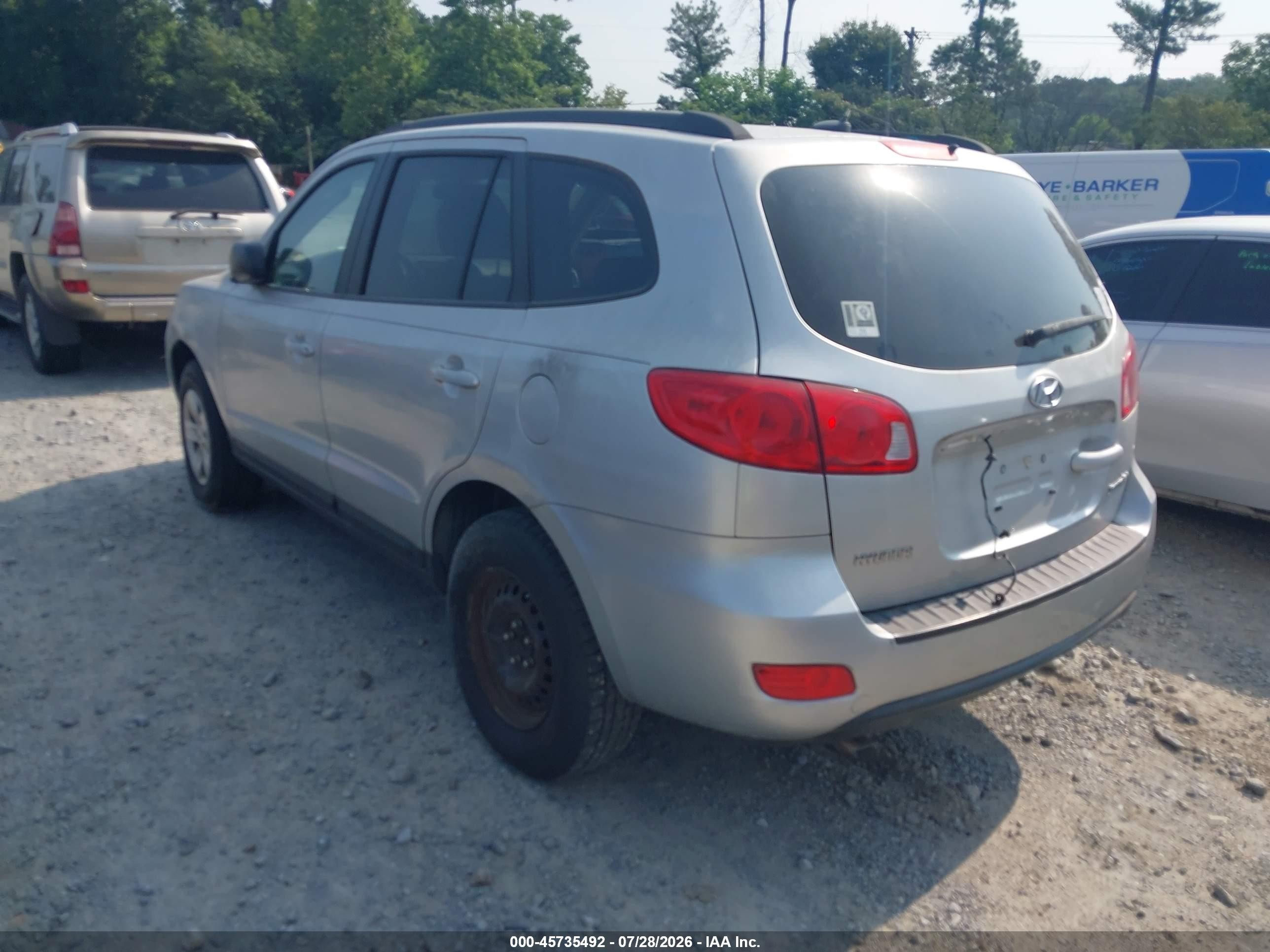 2009 Hyundai Santa Fe Gls Серебряный vin: 5NMSG13D69H234455