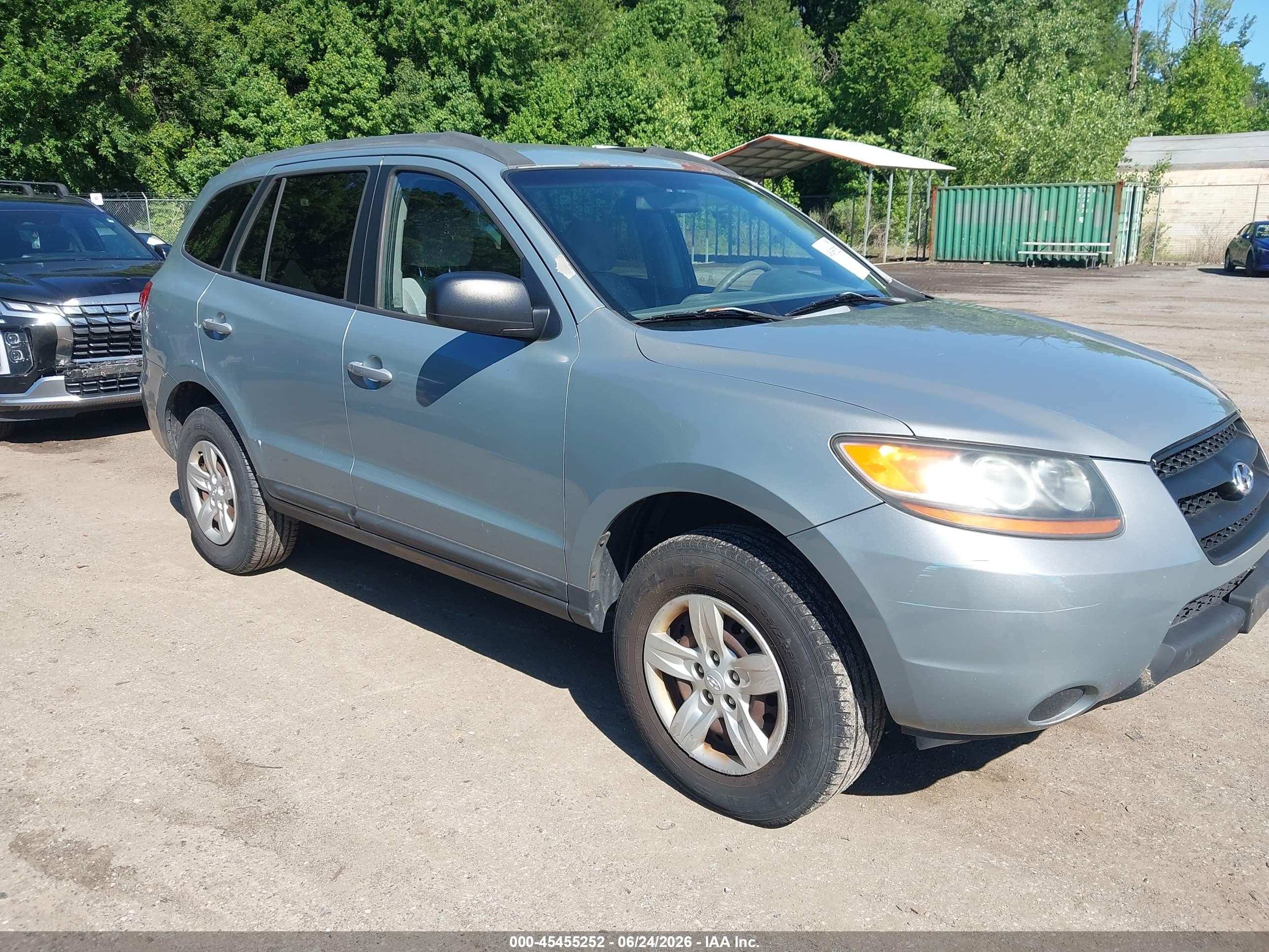 2009 Hyundai Santa Fe Gls Light Blue vin: 5NMSG13D69H242278