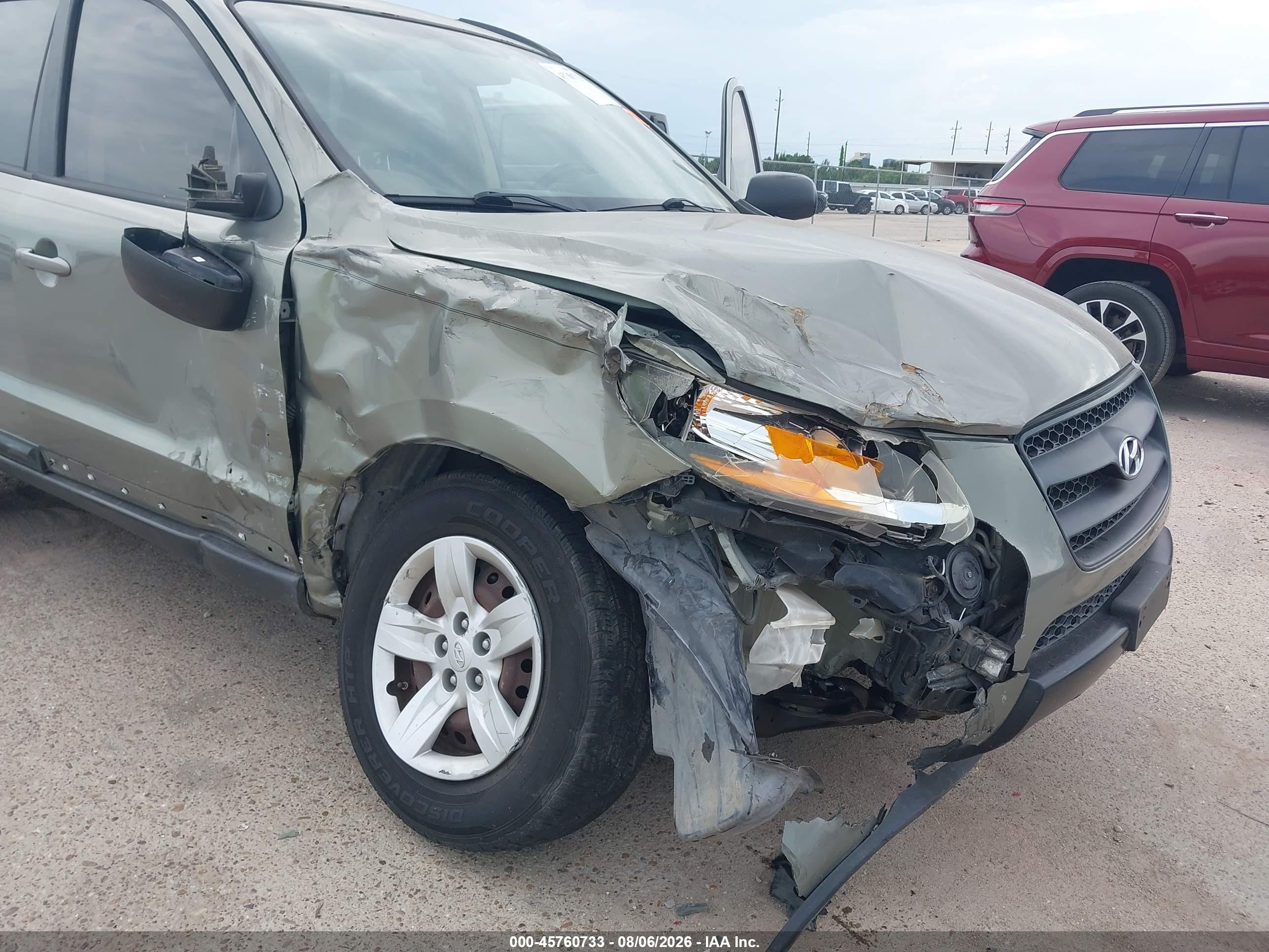 2009 Hyundai Santa Fe Gls Green vin: 5NMSG13D69H257248