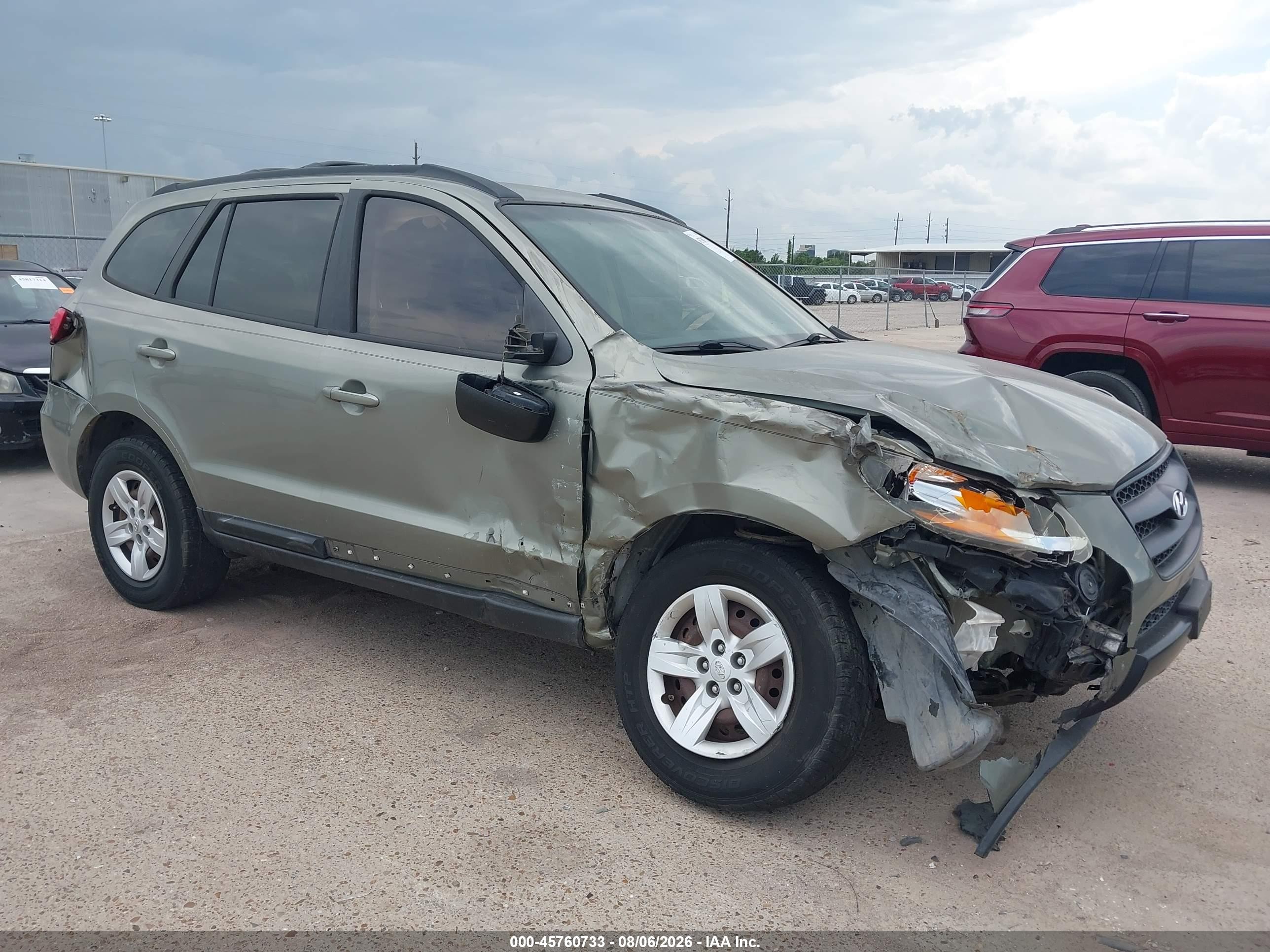 2009 Hyundai Santa Fe Gls Green vin: 5NMSG13D69H257248