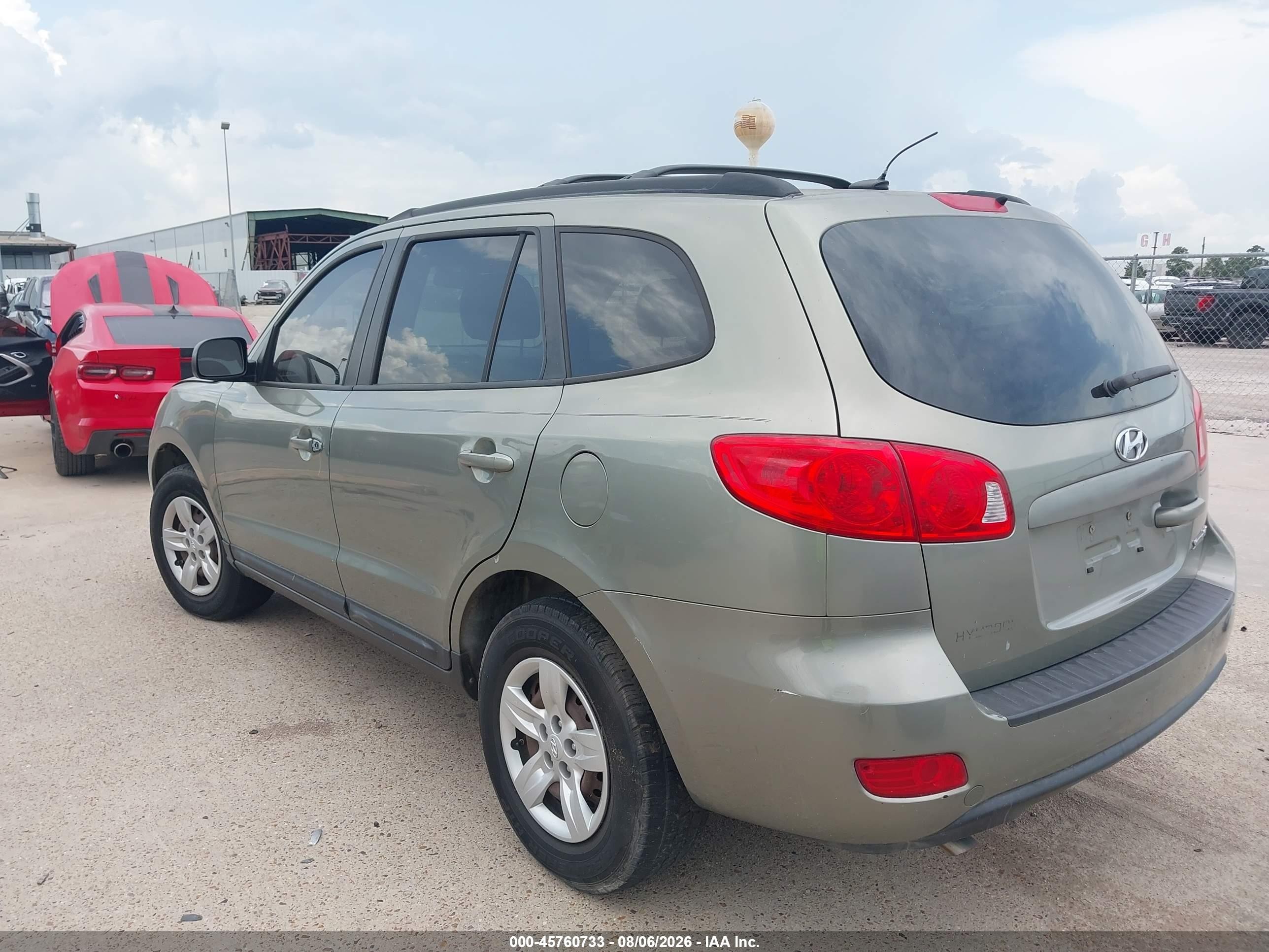 2009 Hyundai Santa Fe Gls Green vin: 5NMSG13D69H257248