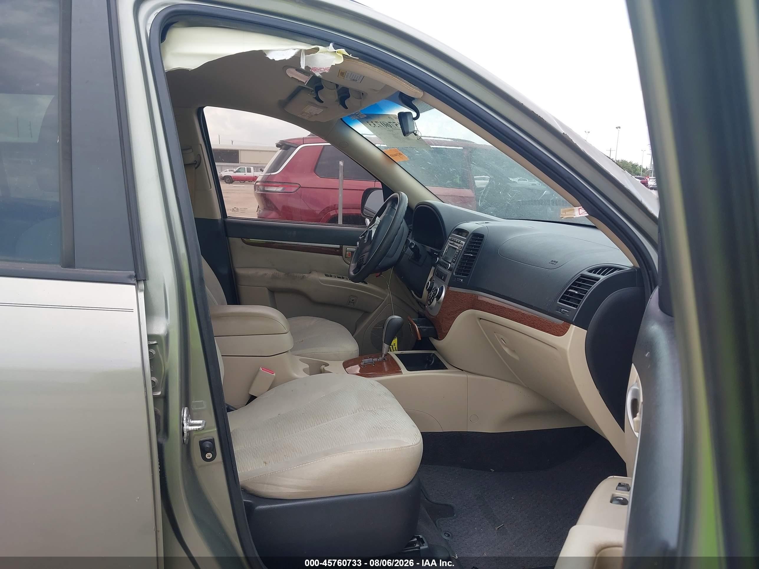 2009 Hyundai Santa Fe Gls Green vin: 5NMSG13D69H257248