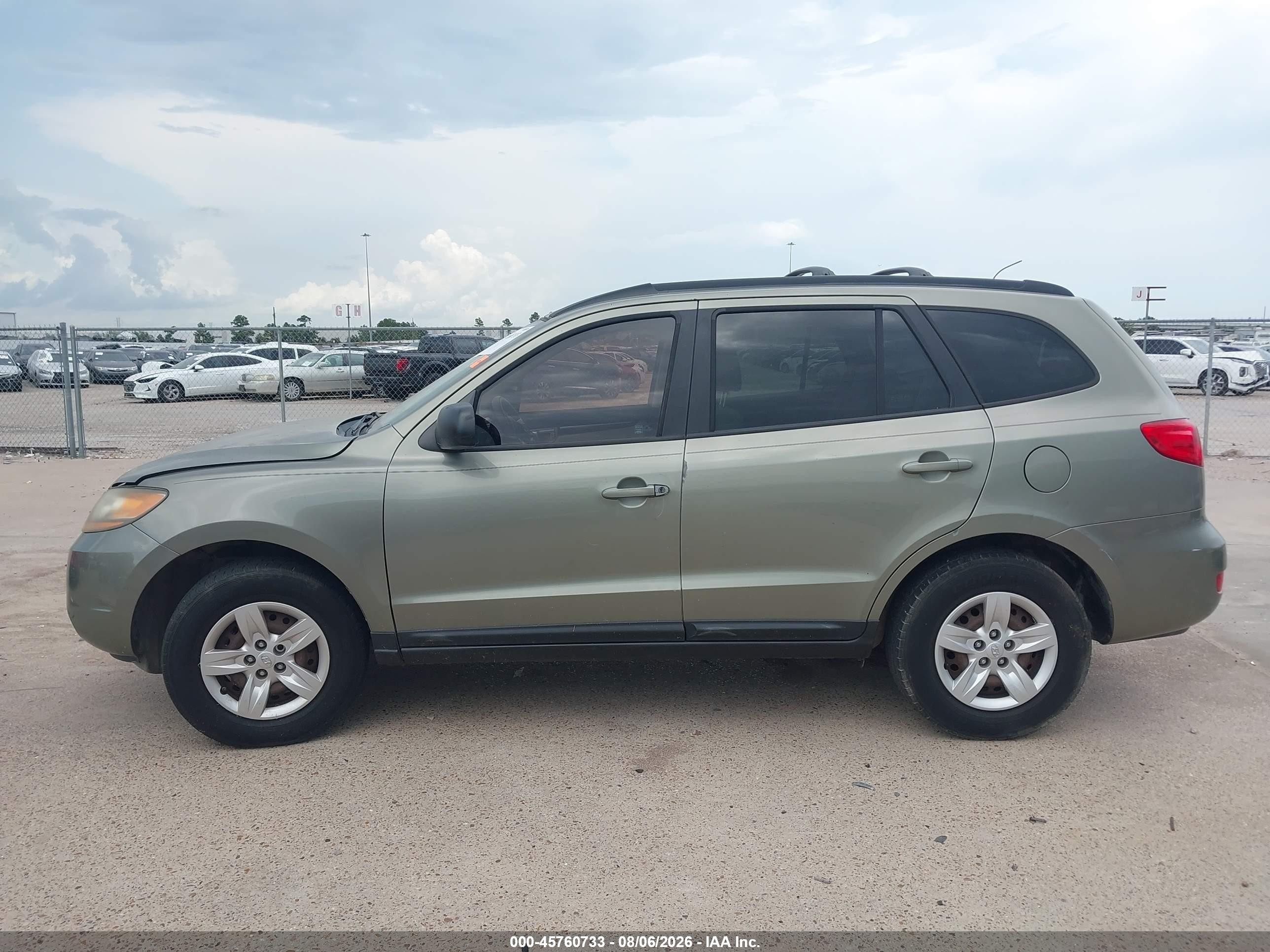 2009 Hyundai Santa Fe Gls Green vin: 5NMSG13D69H257248