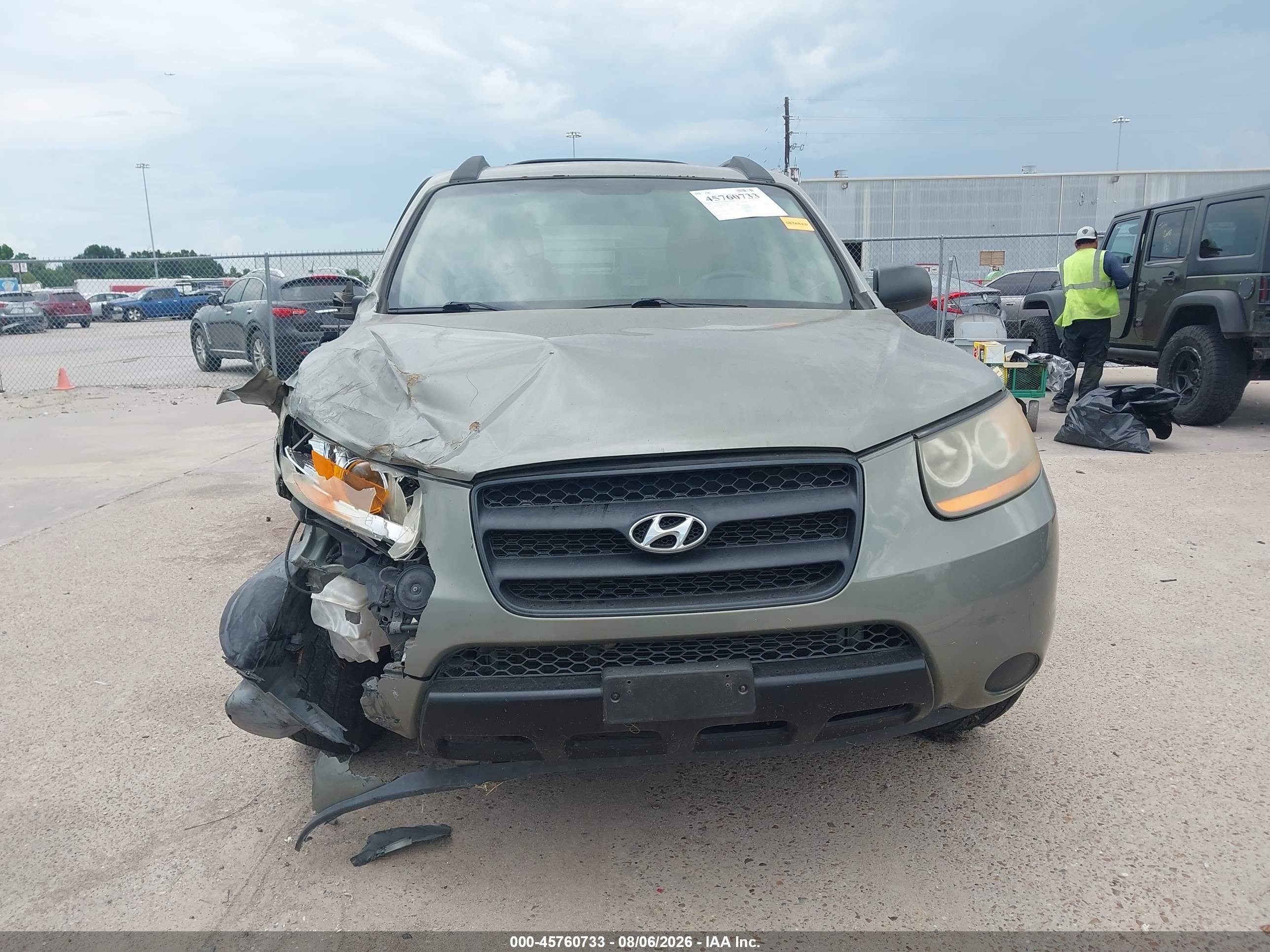 2009 Hyundai Santa Fe Gls Green vin: 5NMSG13D69H257248