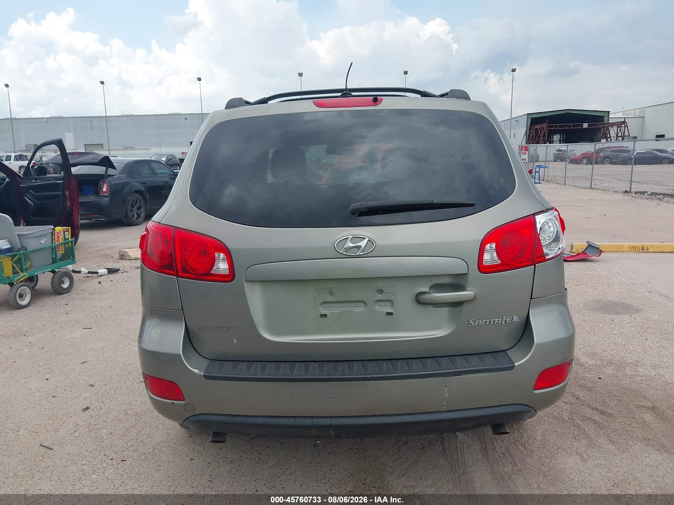 2009 Hyundai Santa Fe Gls Green vin: 5NMSG13D69H257248