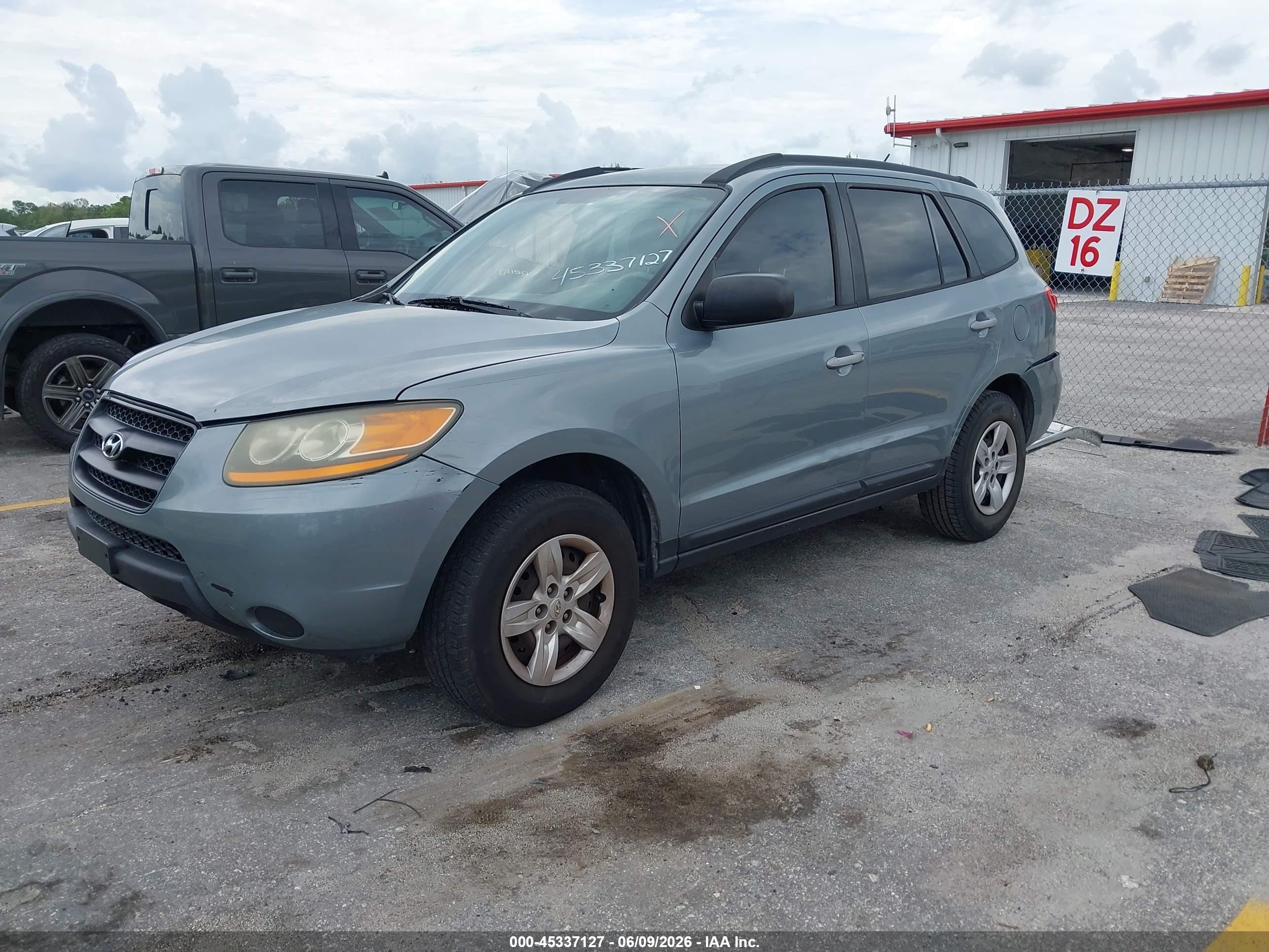 2009 Hyundai Santa Fe Gls Gray vin: 5NMSG13D69H300910