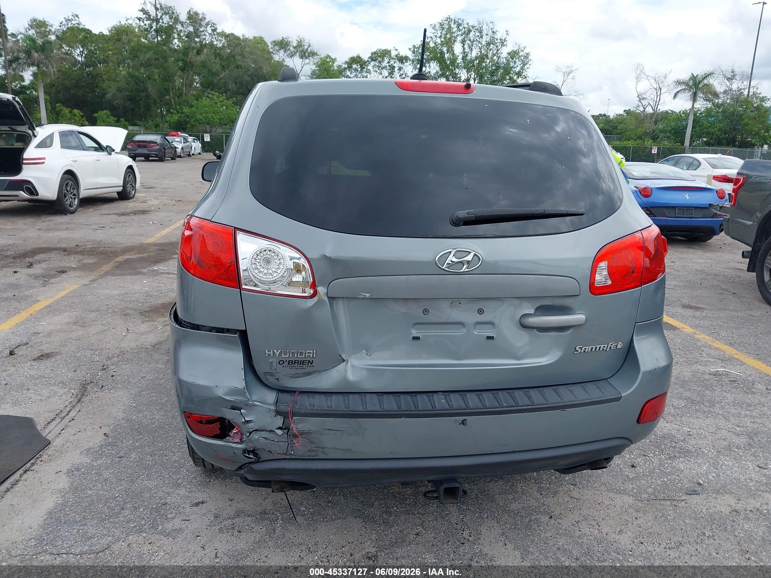2009 Hyundai Santa Fe Gls Gray vin: 5NMSG13D69H300910