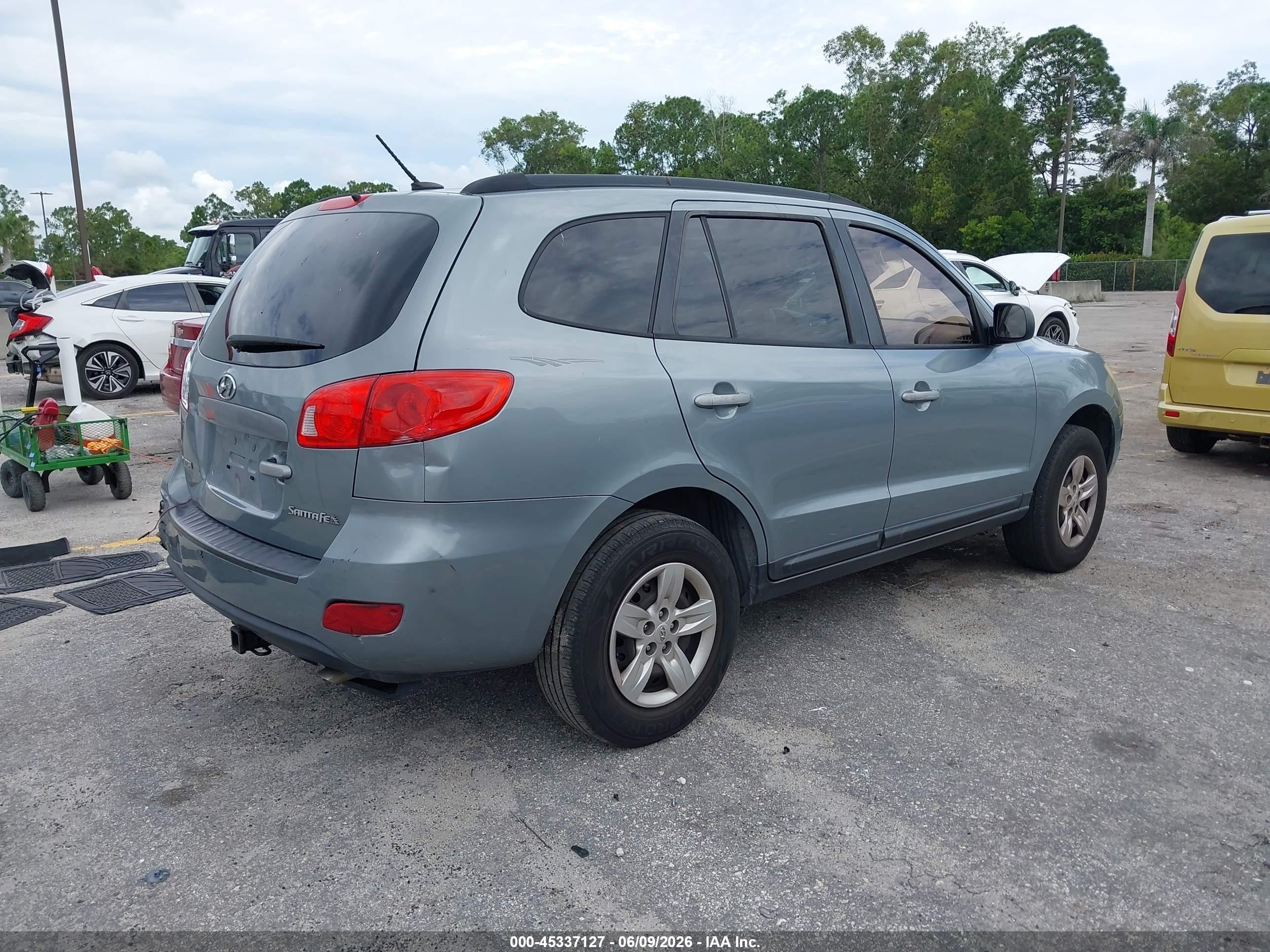 2009 Hyundai Santa Fe Gls Gray vin: 5NMSG13D69H300910