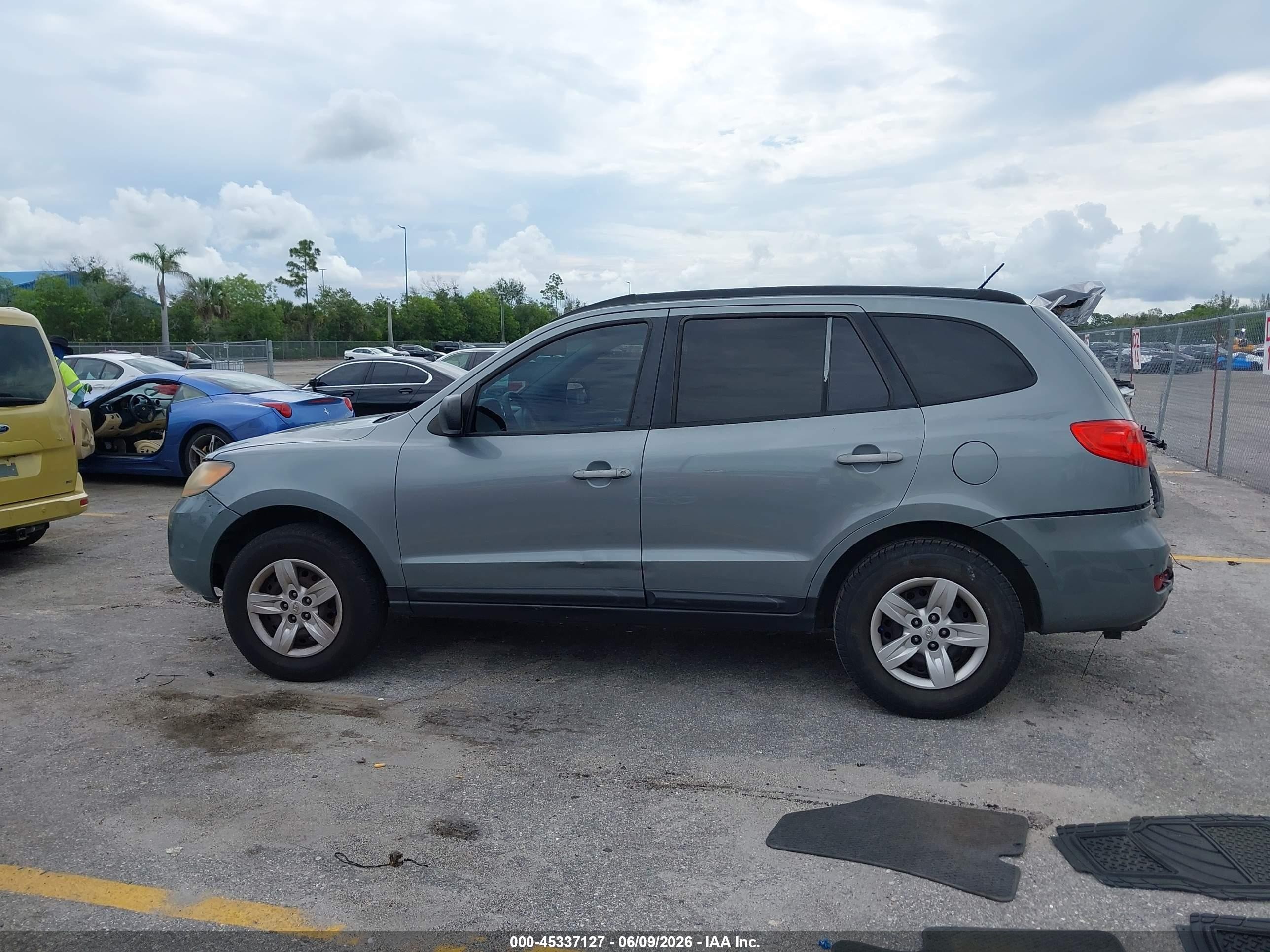 2009 Hyundai Santa Fe Gls Gray vin: 5NMSG13D69H300910