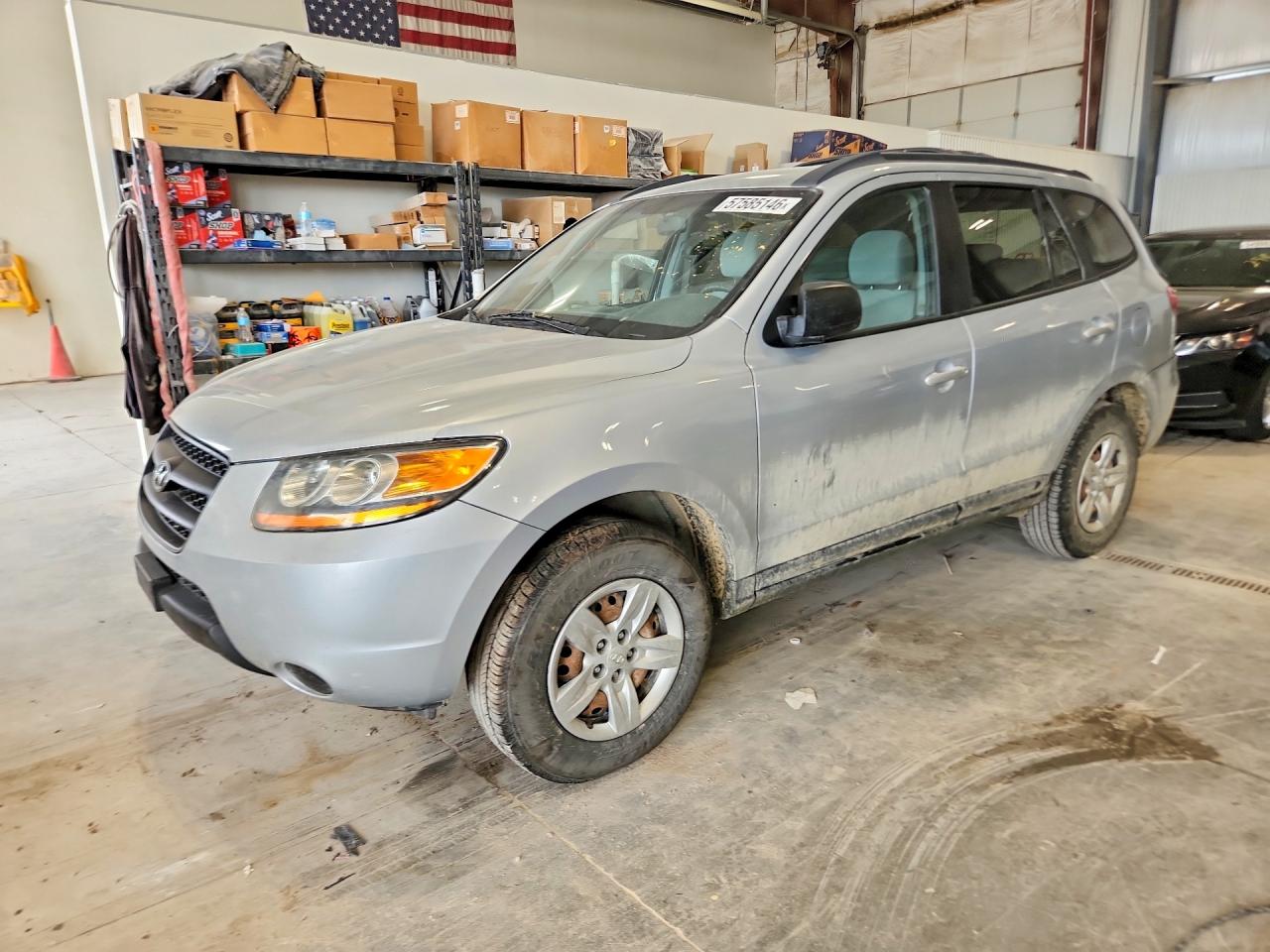 2009 Hyundai Santa Fe Gls Silver vin: 5NMSG13D69H311485
