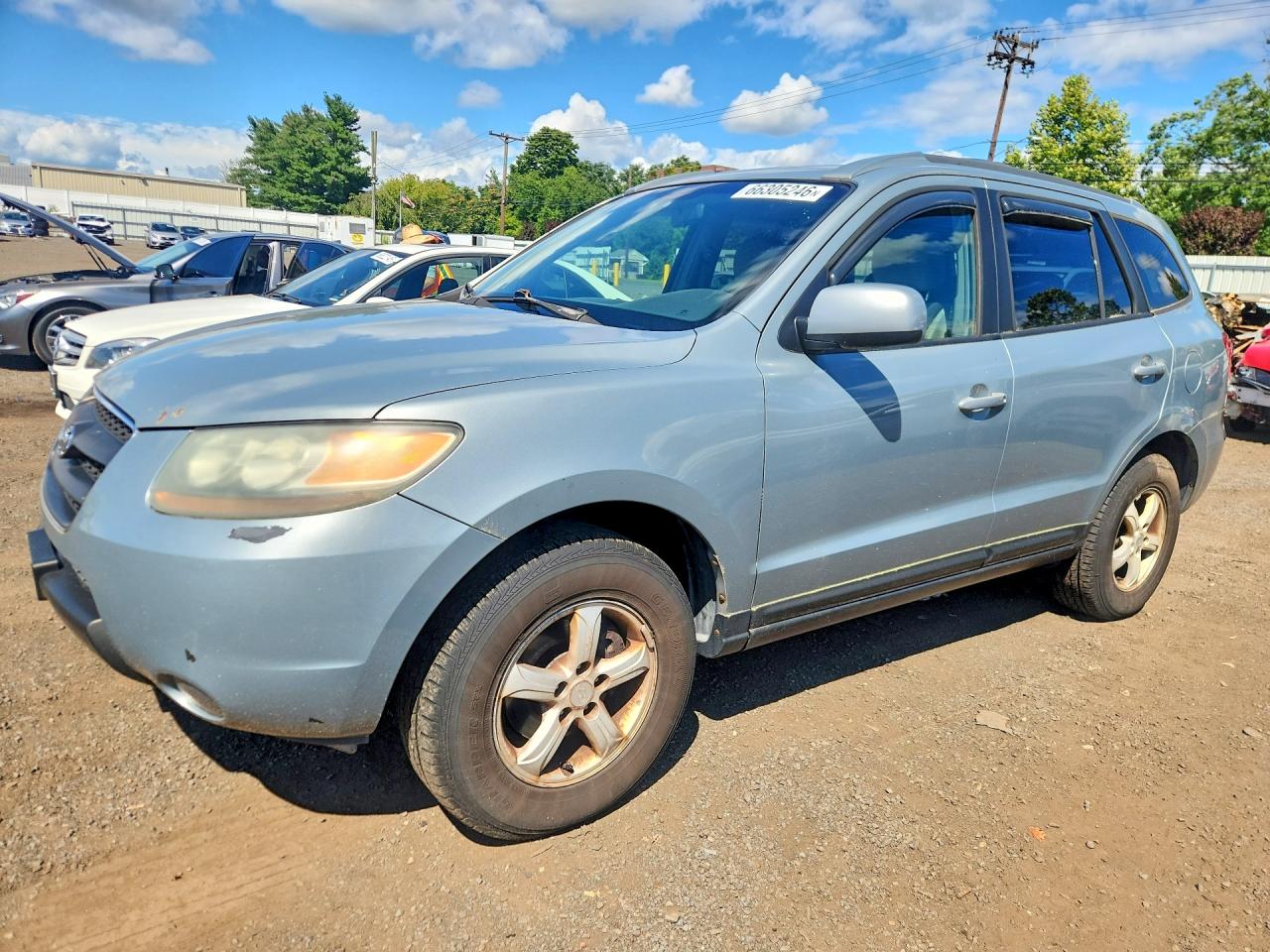 2007 Hyundai Santa Fe Gls Gray vin: 5NMSG13D77H014299